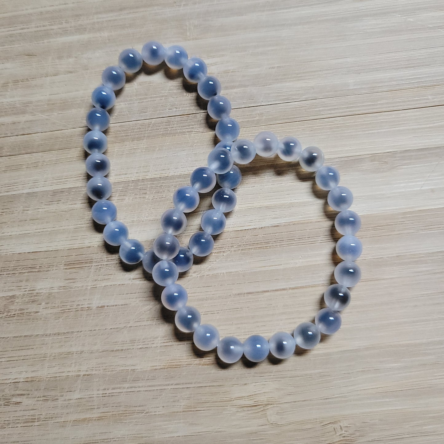 Blue Lizzie Agate Bracelet