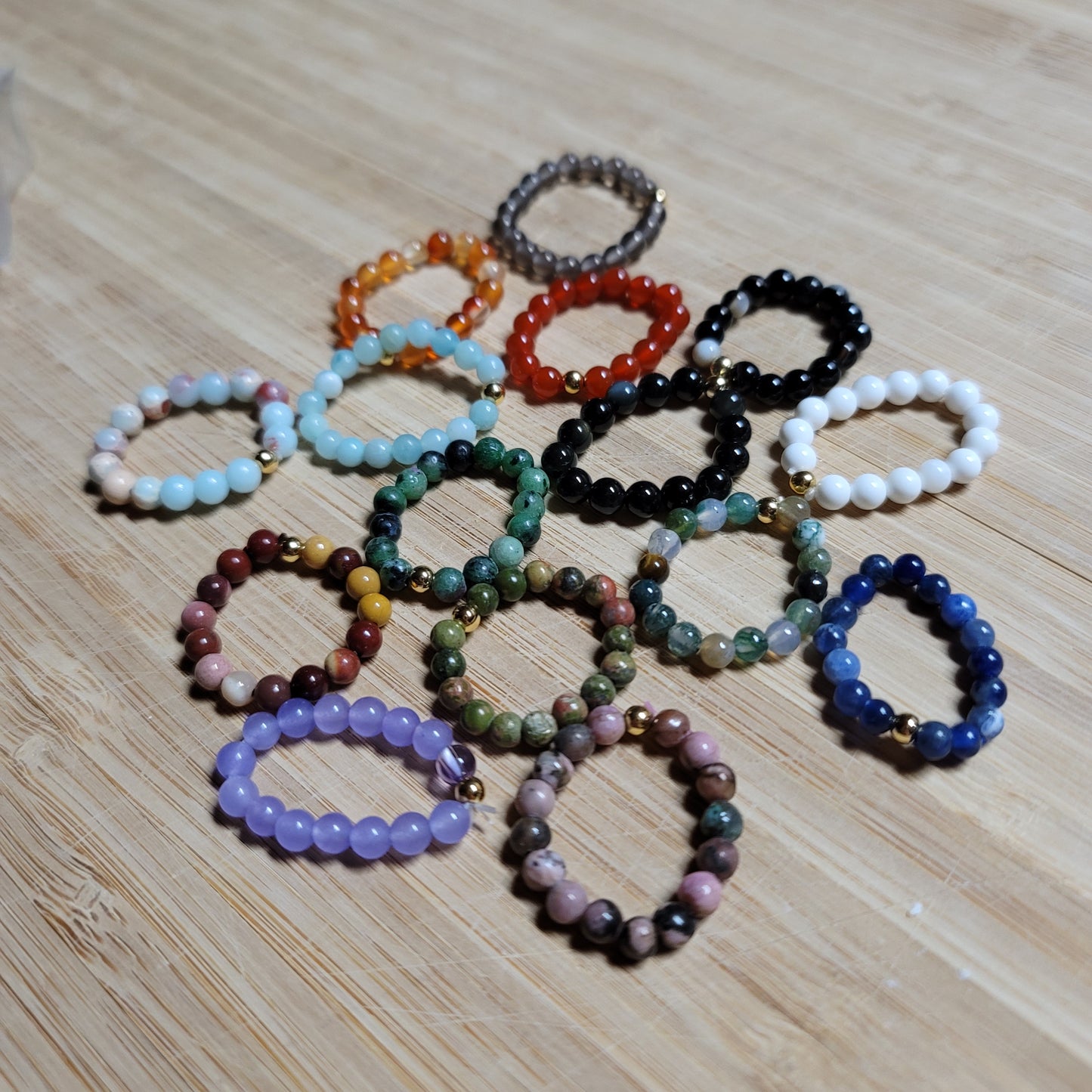 Beaded Stretch Rings