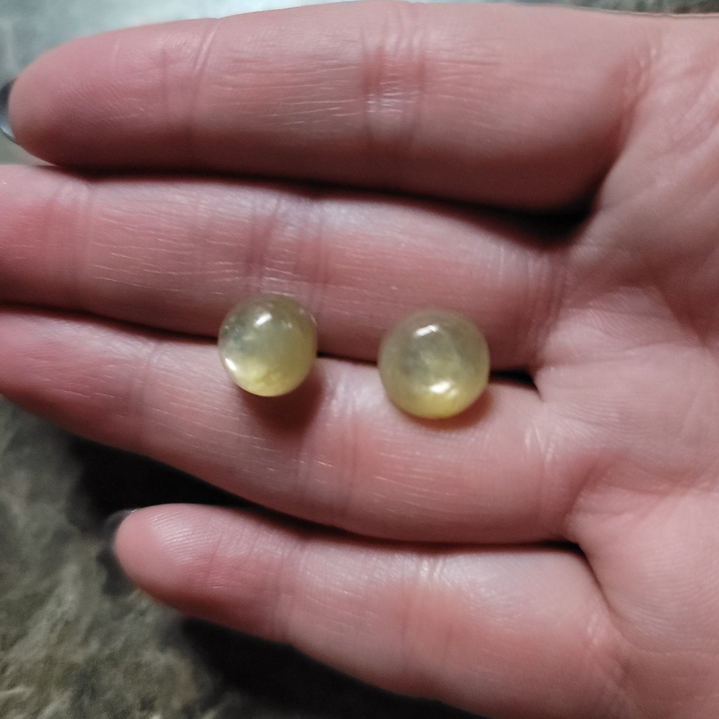 Yellow Lepidolite Earrings