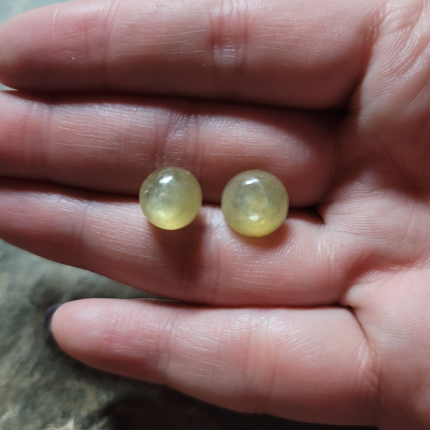 Yellow Lepidolite Earrings