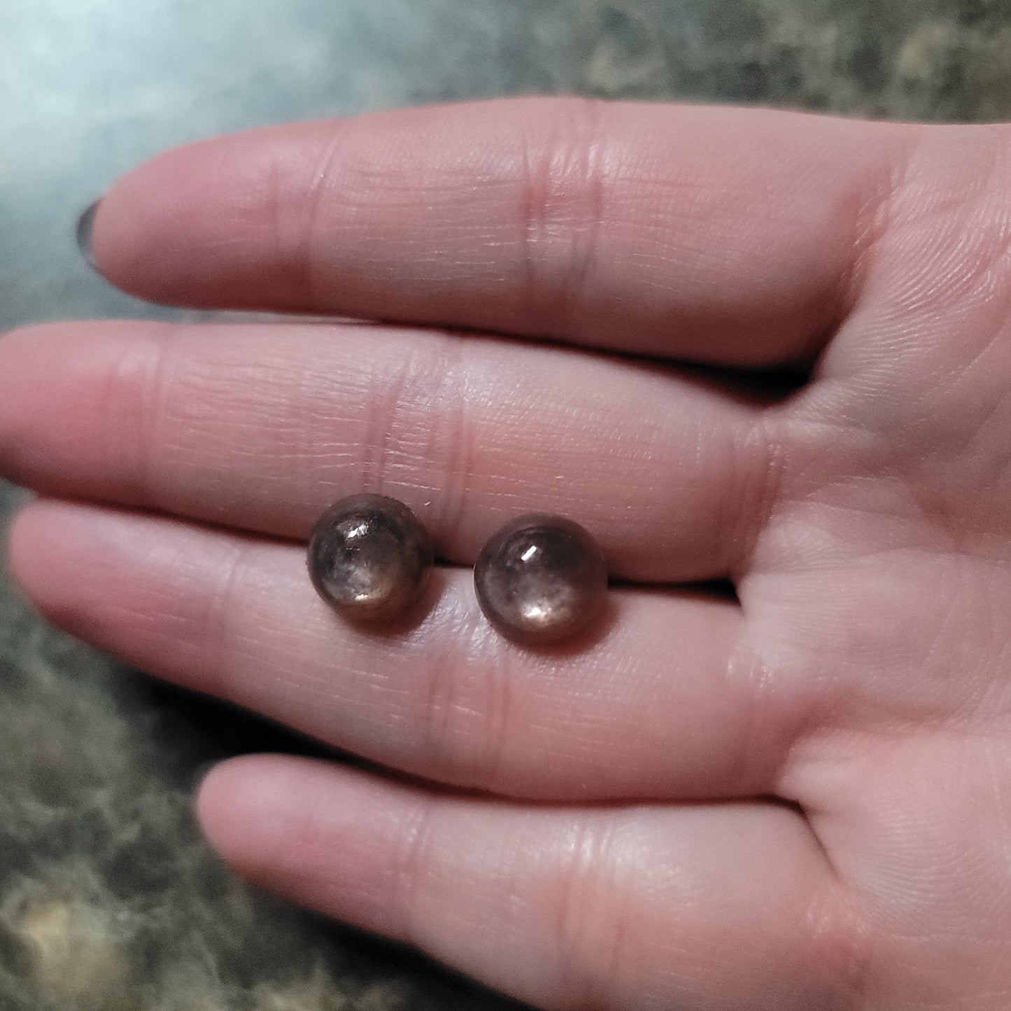 Red Lepidolite Earrings