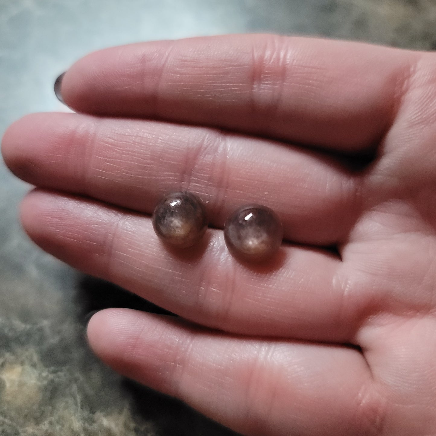 Red Lepidolite Earrings