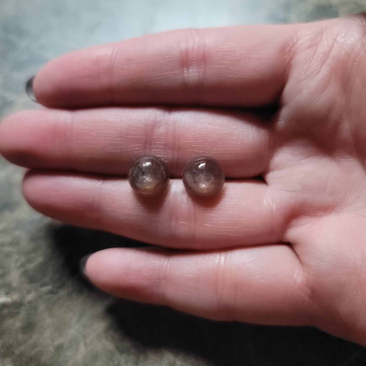 Red Lepidolite Earrings
