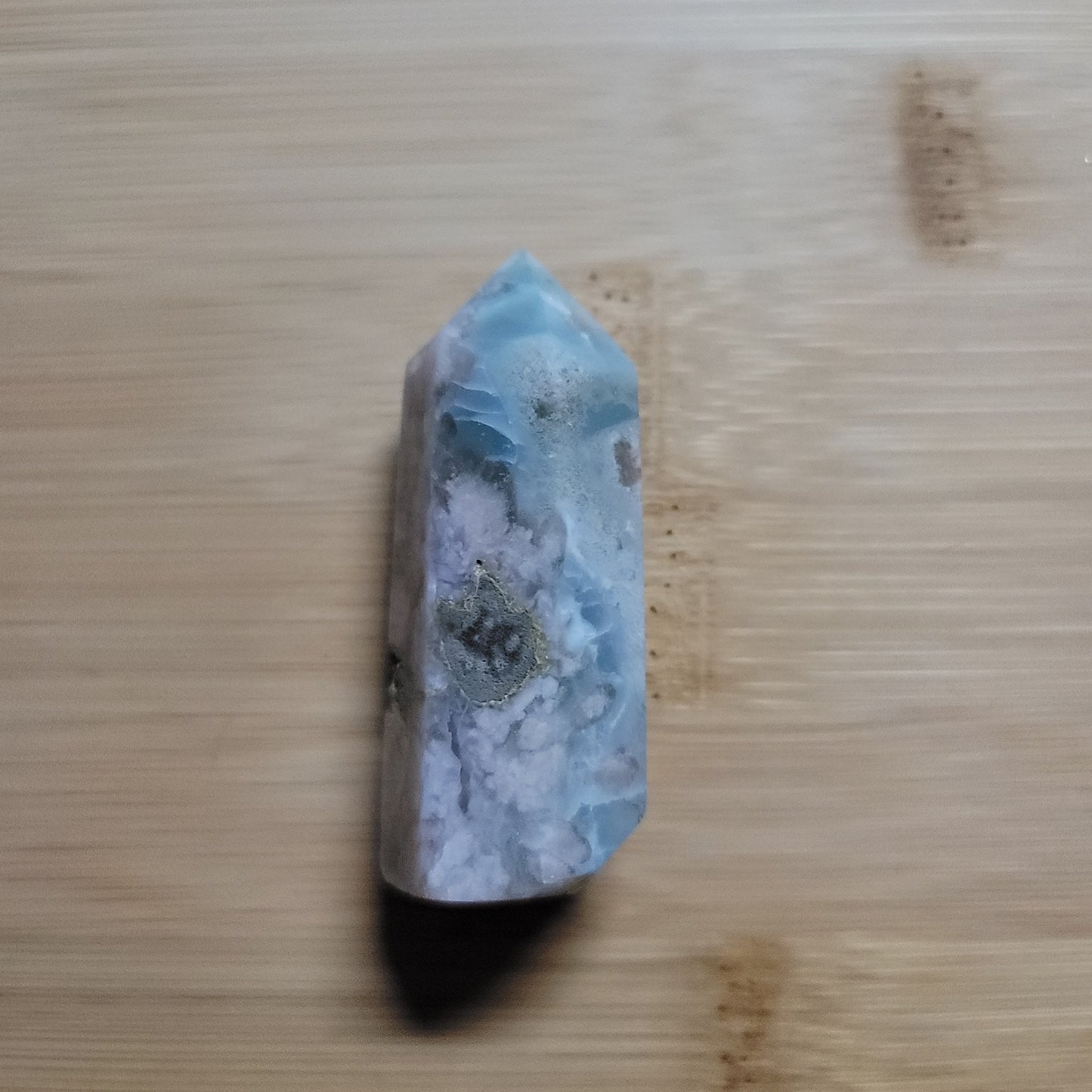 Green Flower Agate Tower