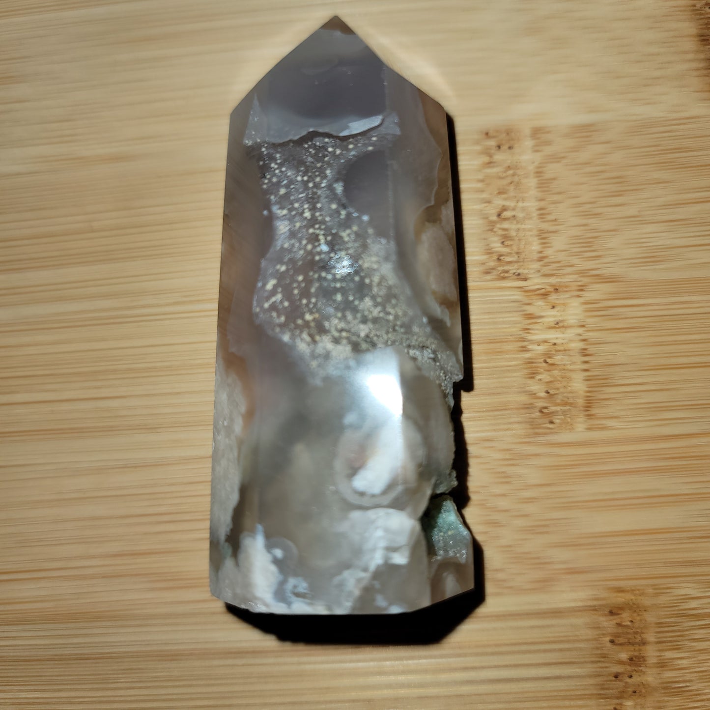 Druzy Flower Agate Tower