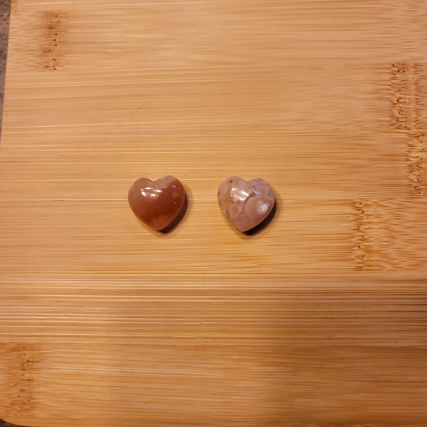 Flower Agate Mini Heart