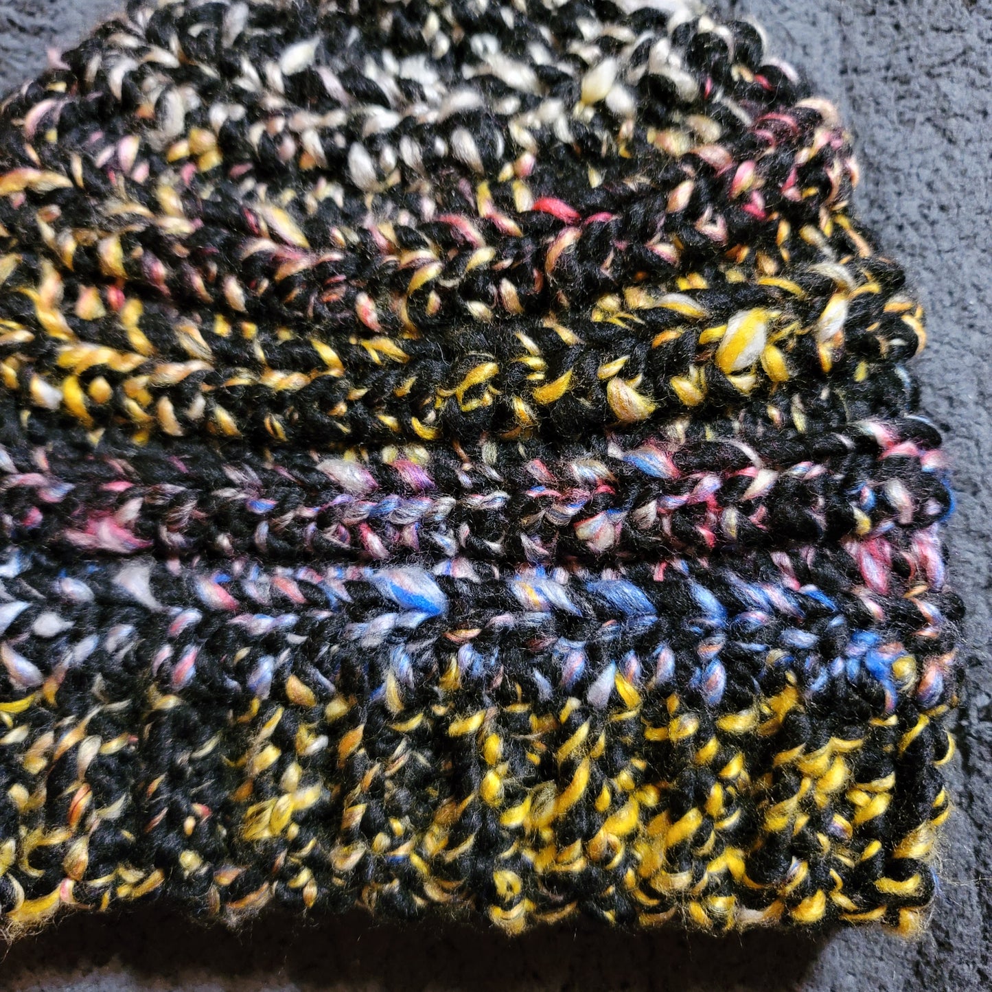 Adult Black Multicolor Green Bay Beanie