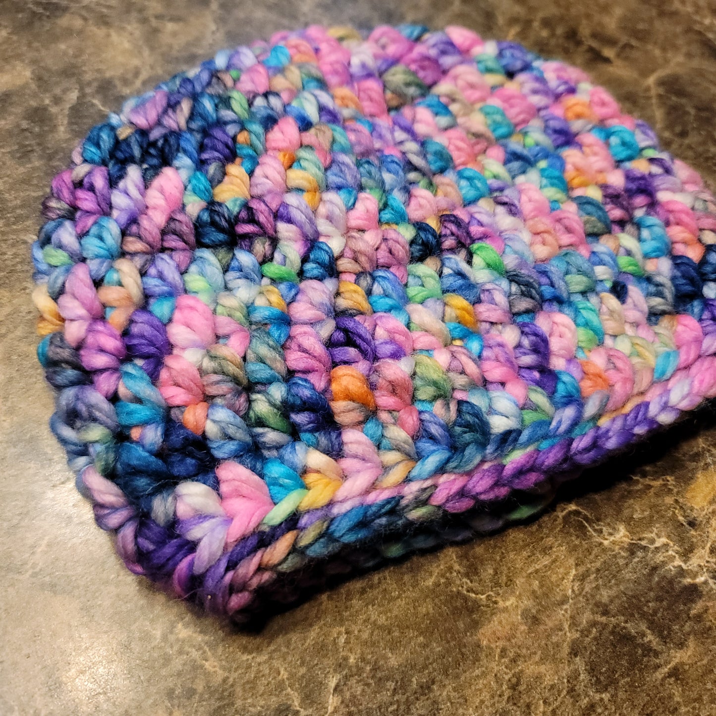 Chunky Rainbow Newborn Beanie