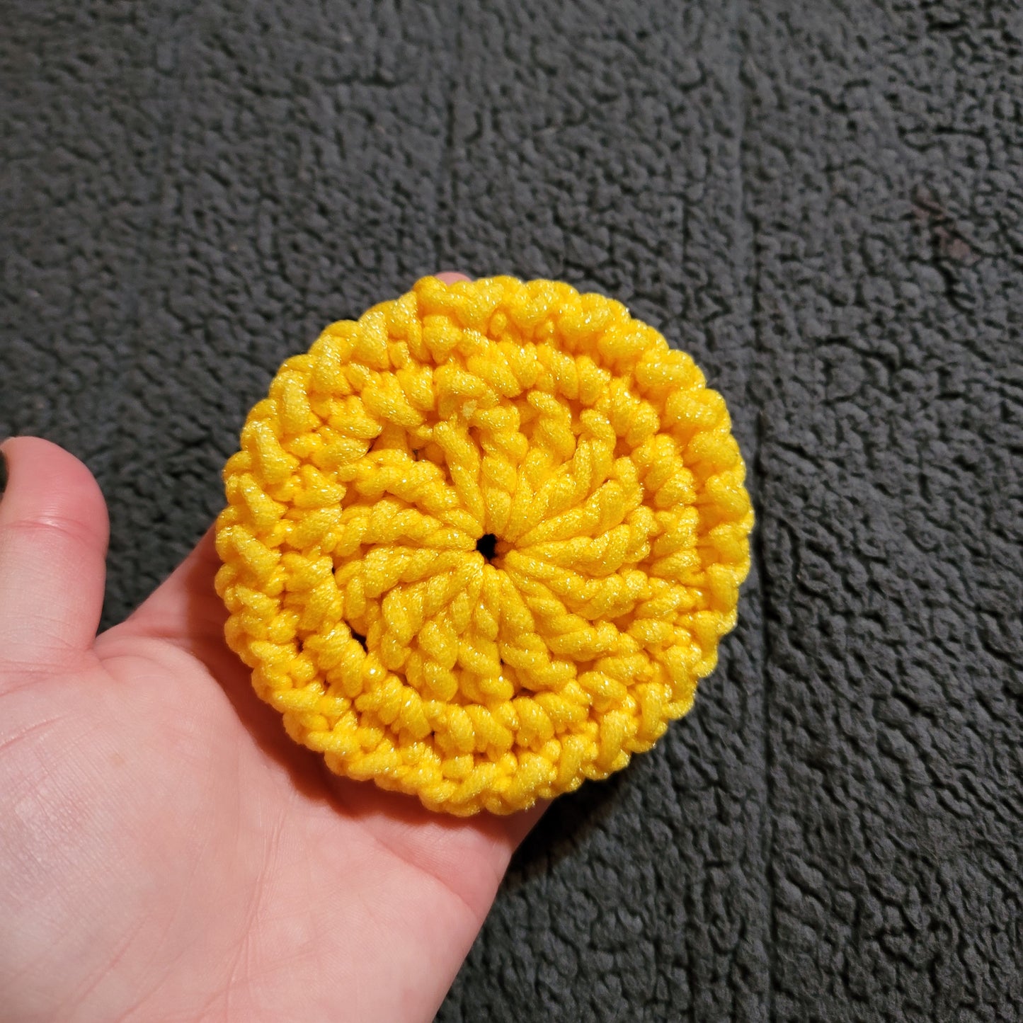 Yellow Round Dish Scrubbies