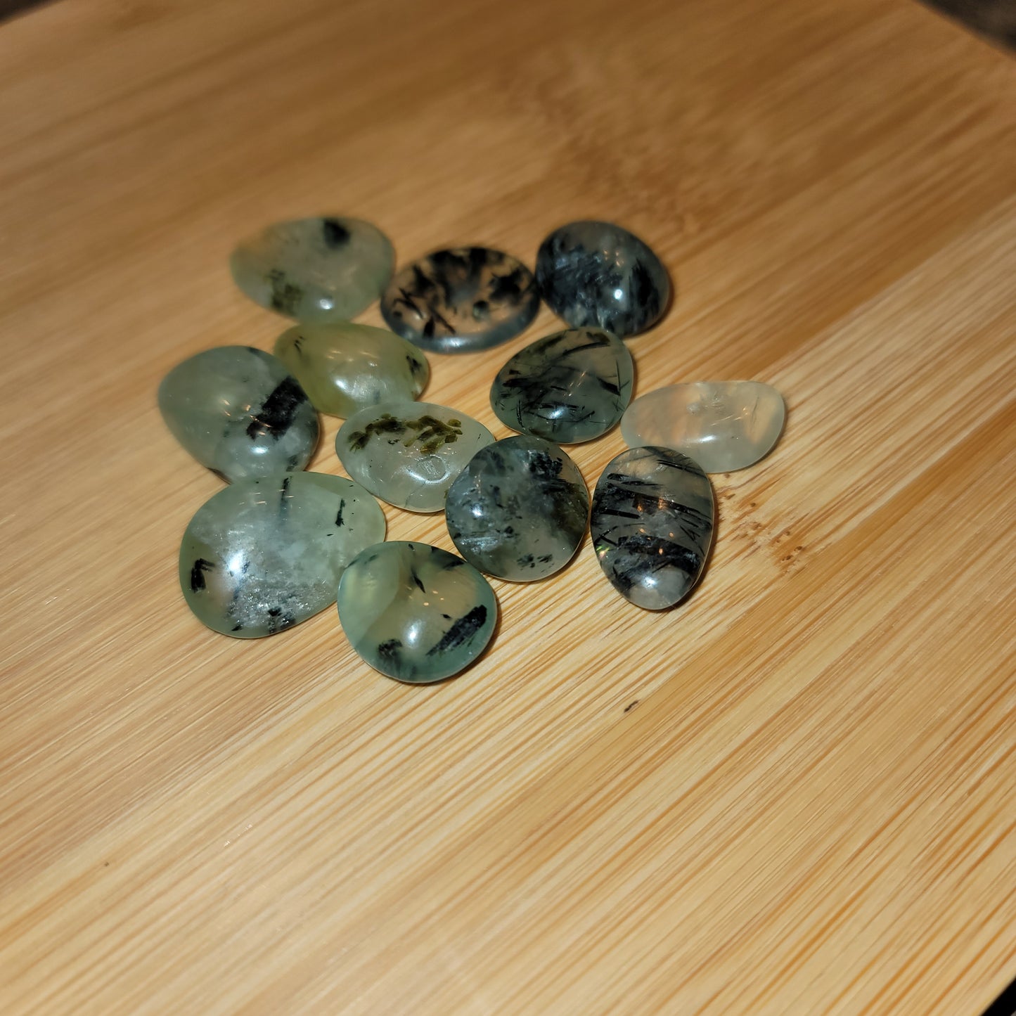 Small Prehnite Tumbles