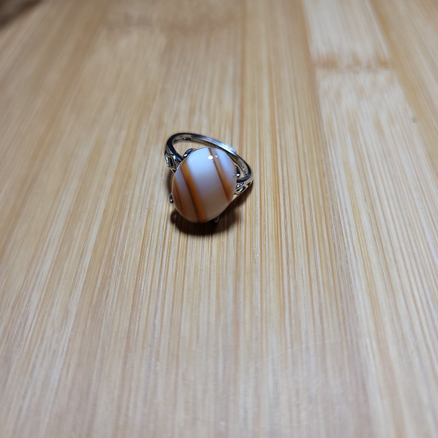 White Carnelian Ring