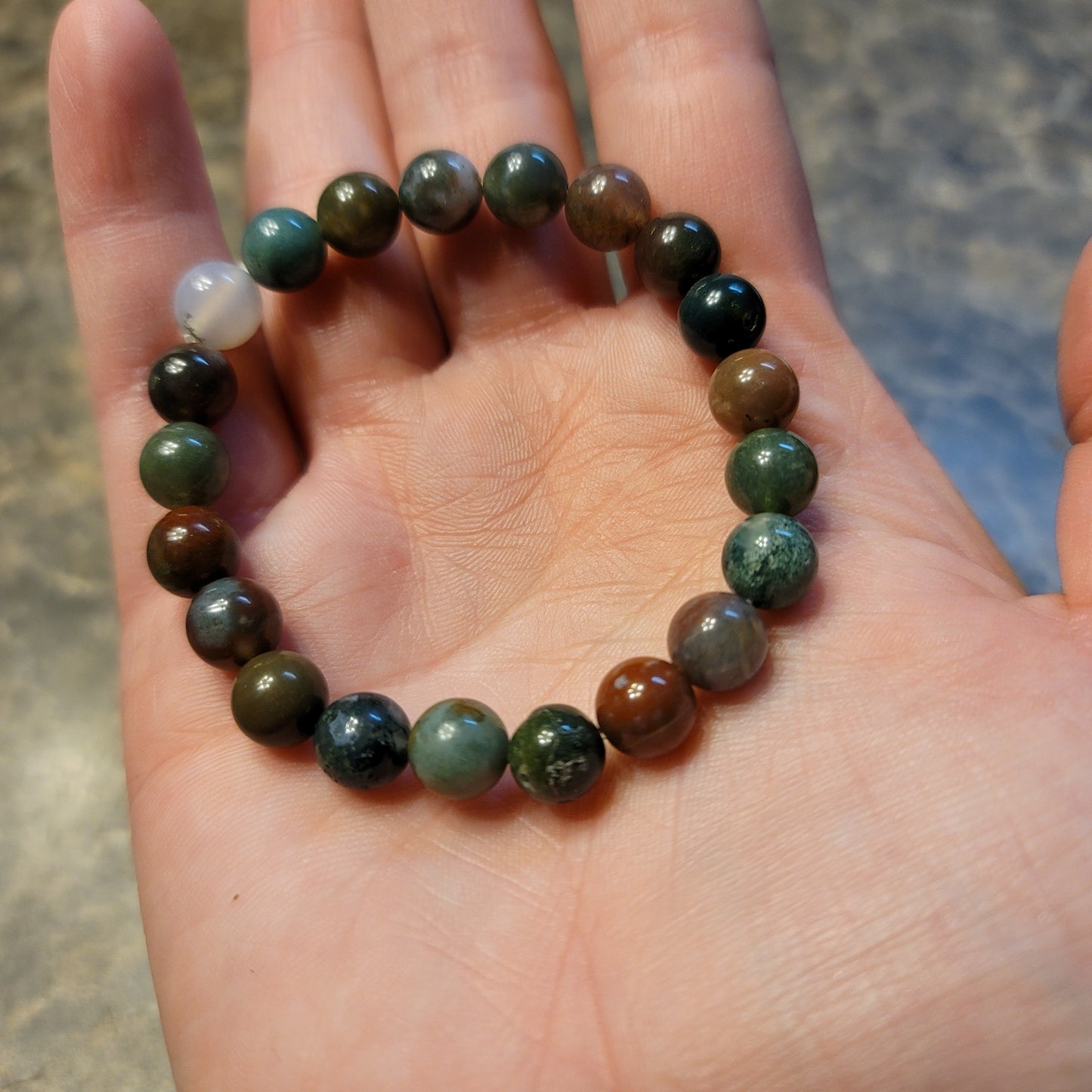 Rainbow Moss Agate Bracelet