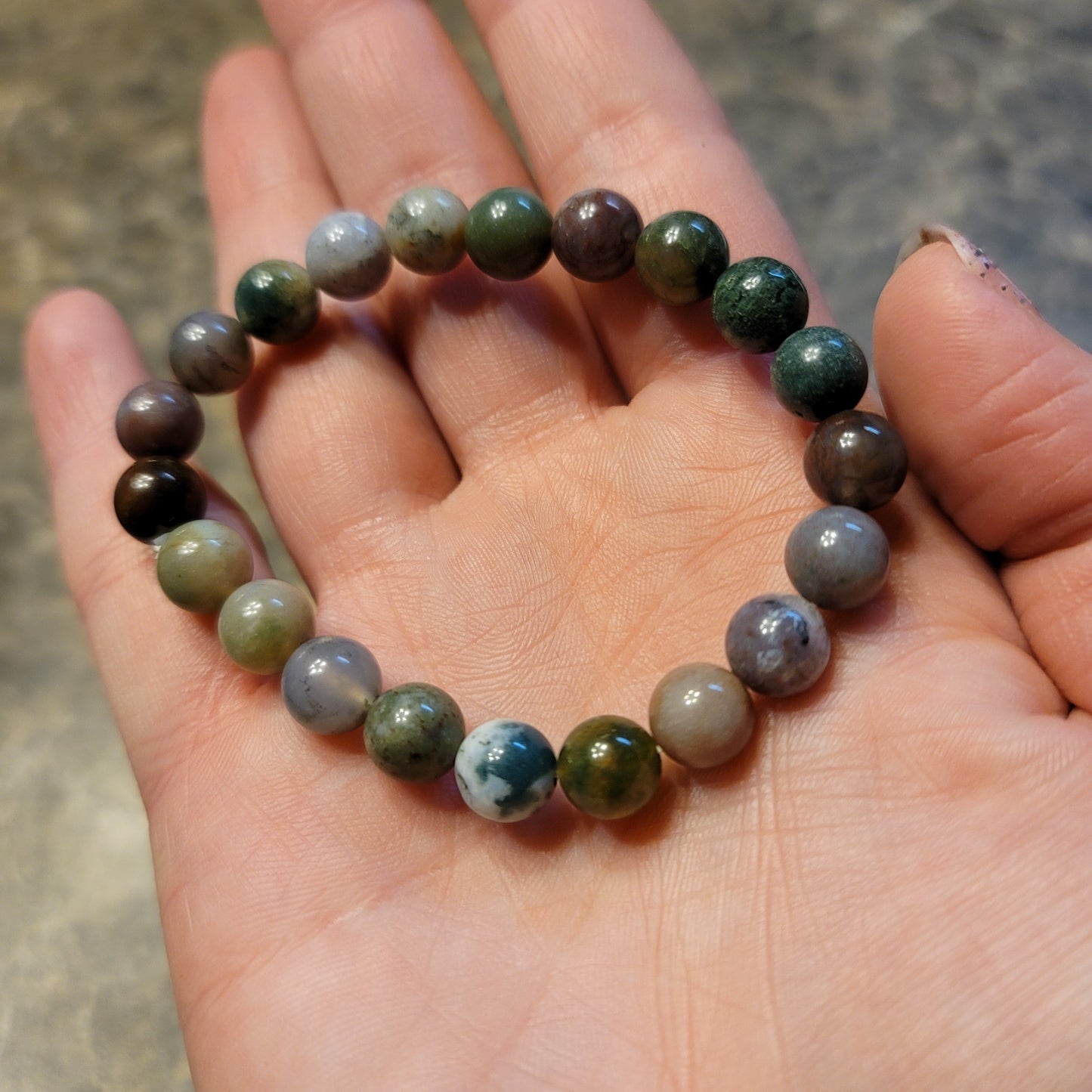 Rainbow Moss Agate Bracelet
