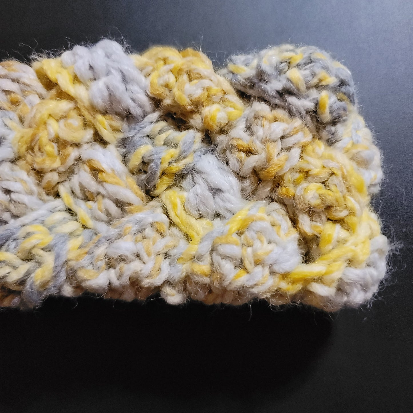 Toddler Yellow & Gray Chunky Braided Earwarmer