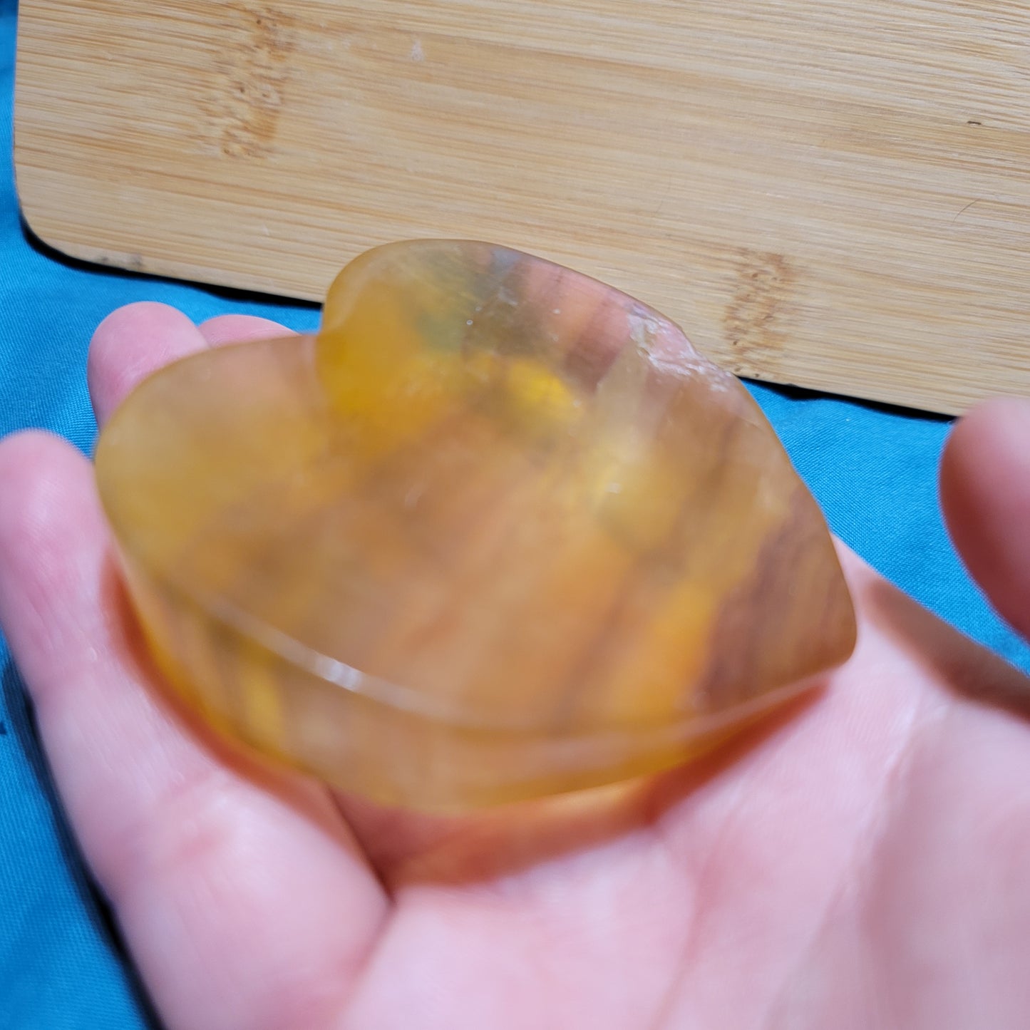 Yellow Heart Bowl - small chip