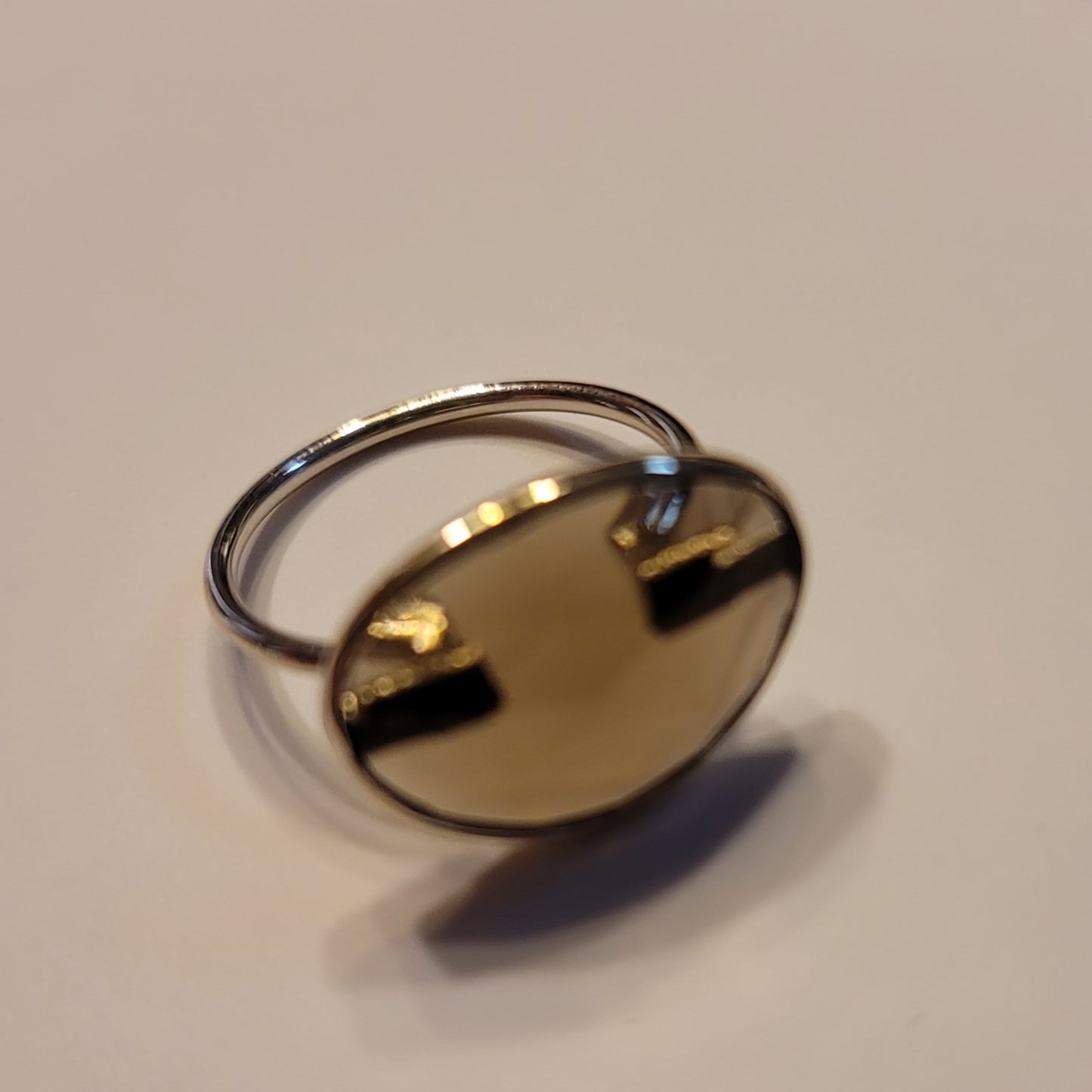 Smoky Quarts size 7.5 Ring
