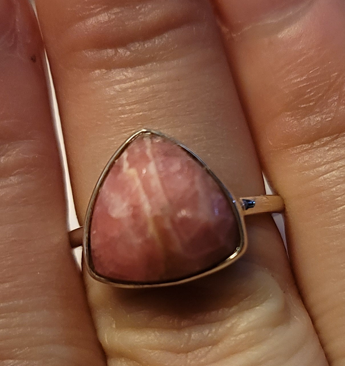 Rhodochrosite Ring Size 7.5