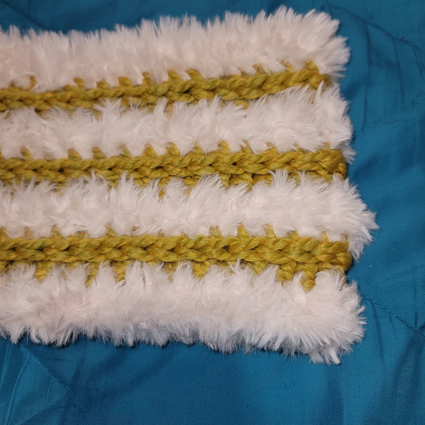 Faux Fur & Mustard Cowl