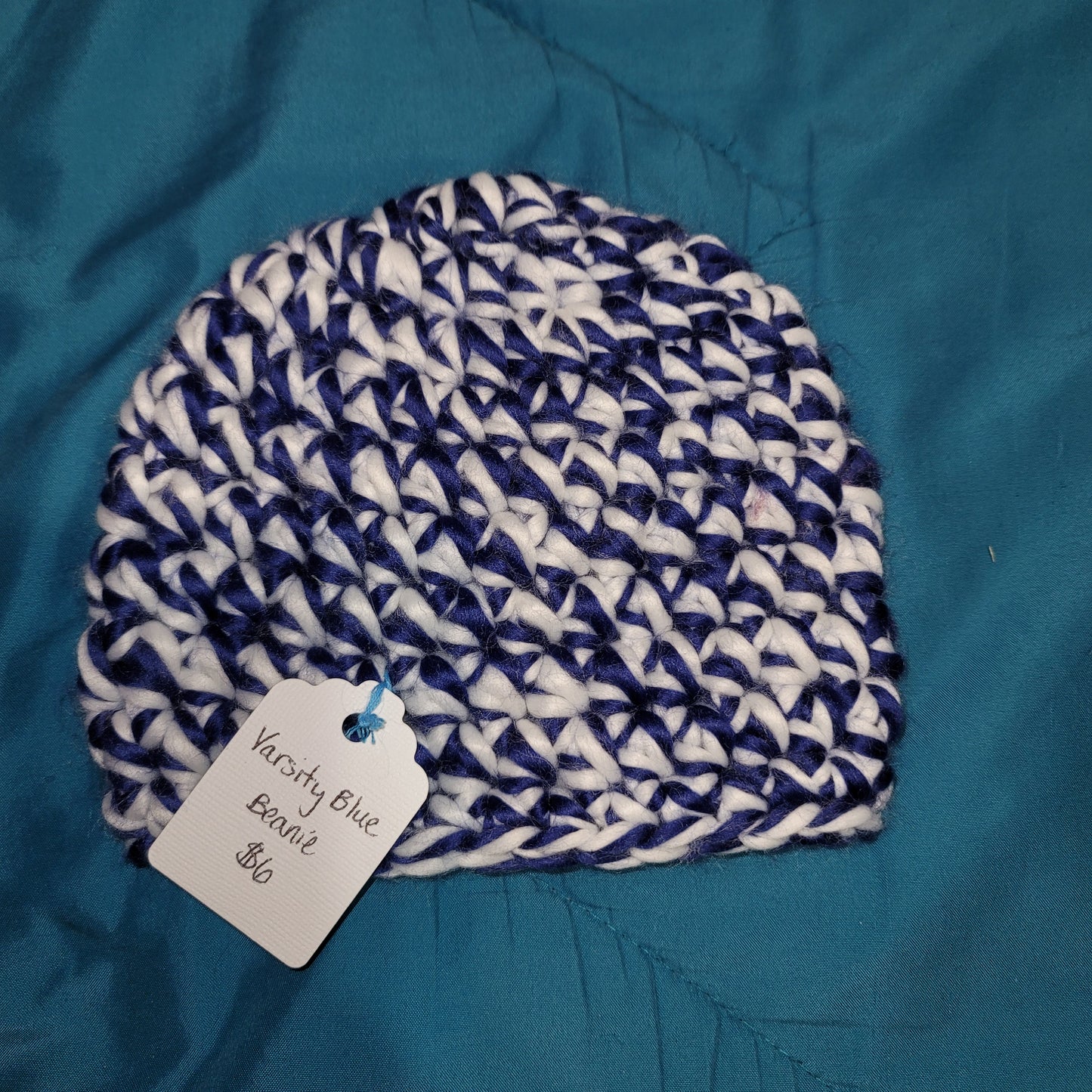 Baby Varsity Blue Beanie 3-6 Months