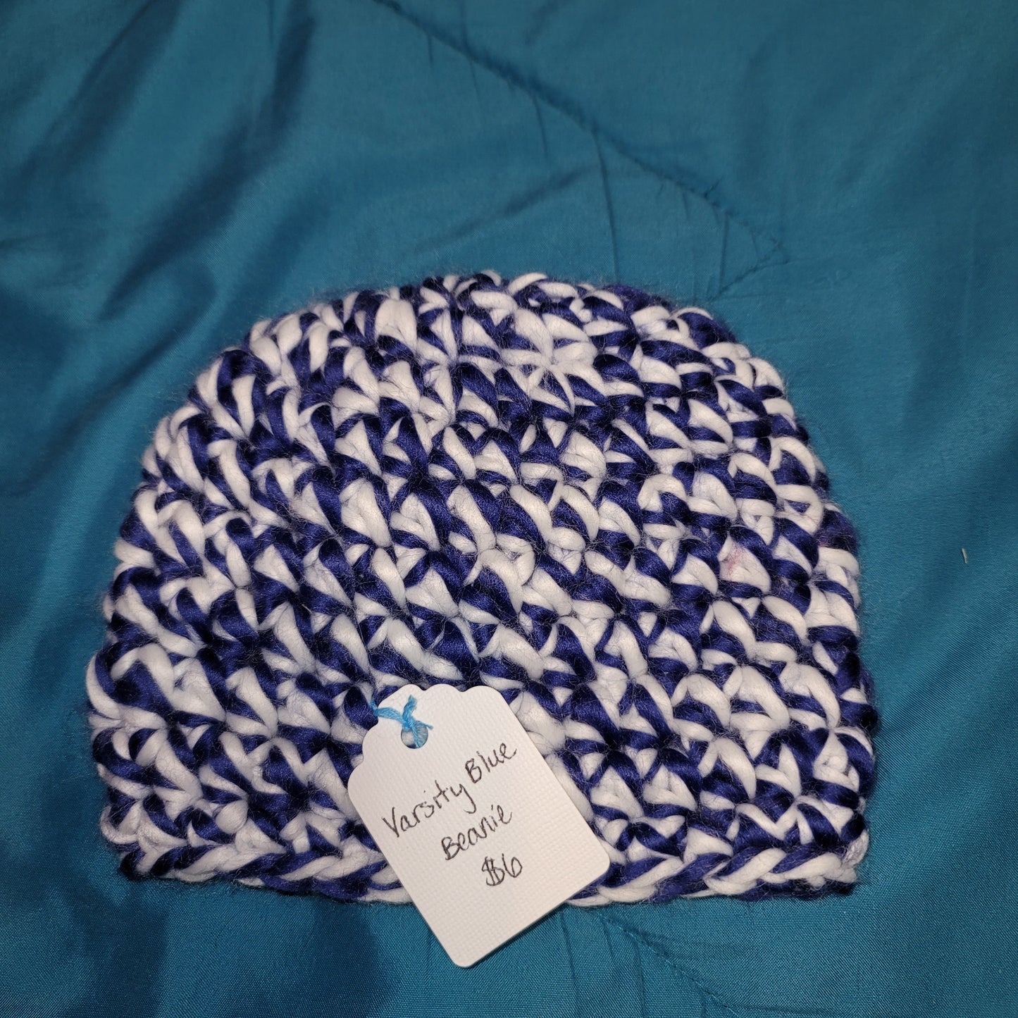 Baby Varsity Blue Beanie 3-6 Months