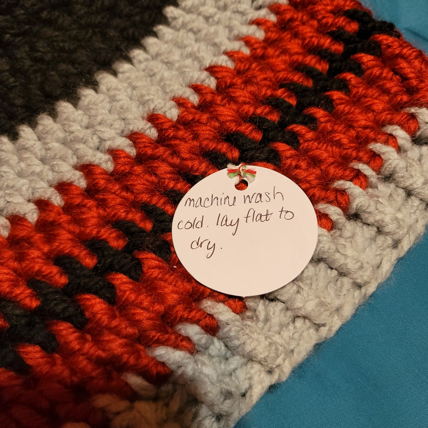 Adult Husker Theme Chunky Beanie