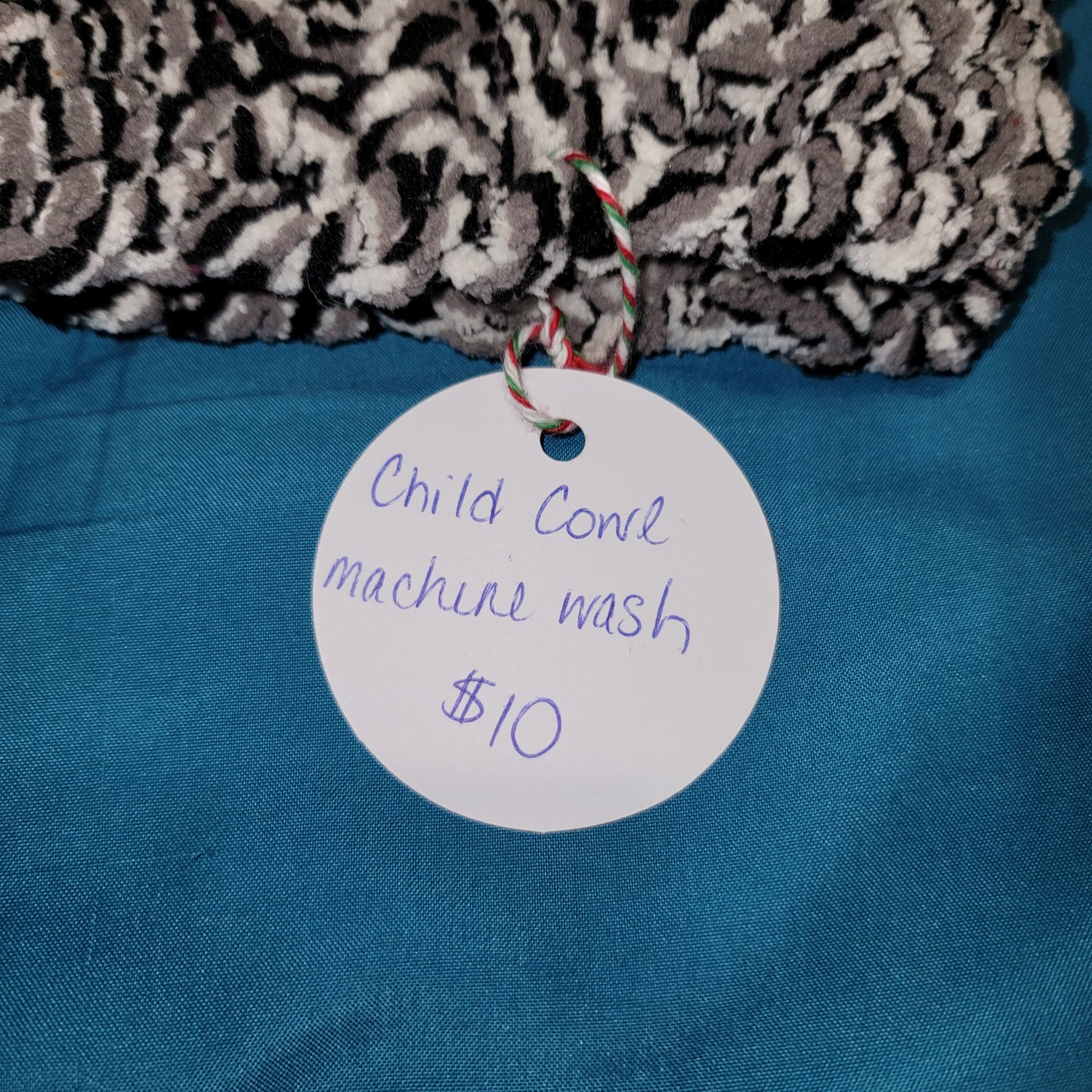 Black, Gray & White Child or Small Adult Cowl