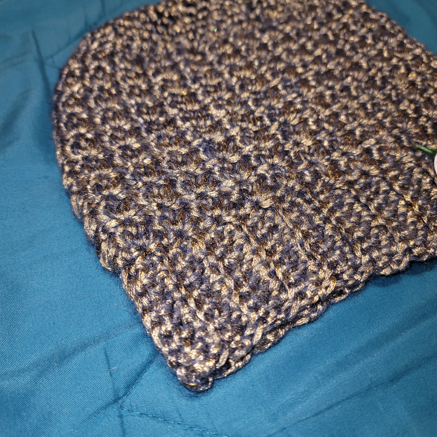 Adult Blue & Gold Star Stitch Beanie