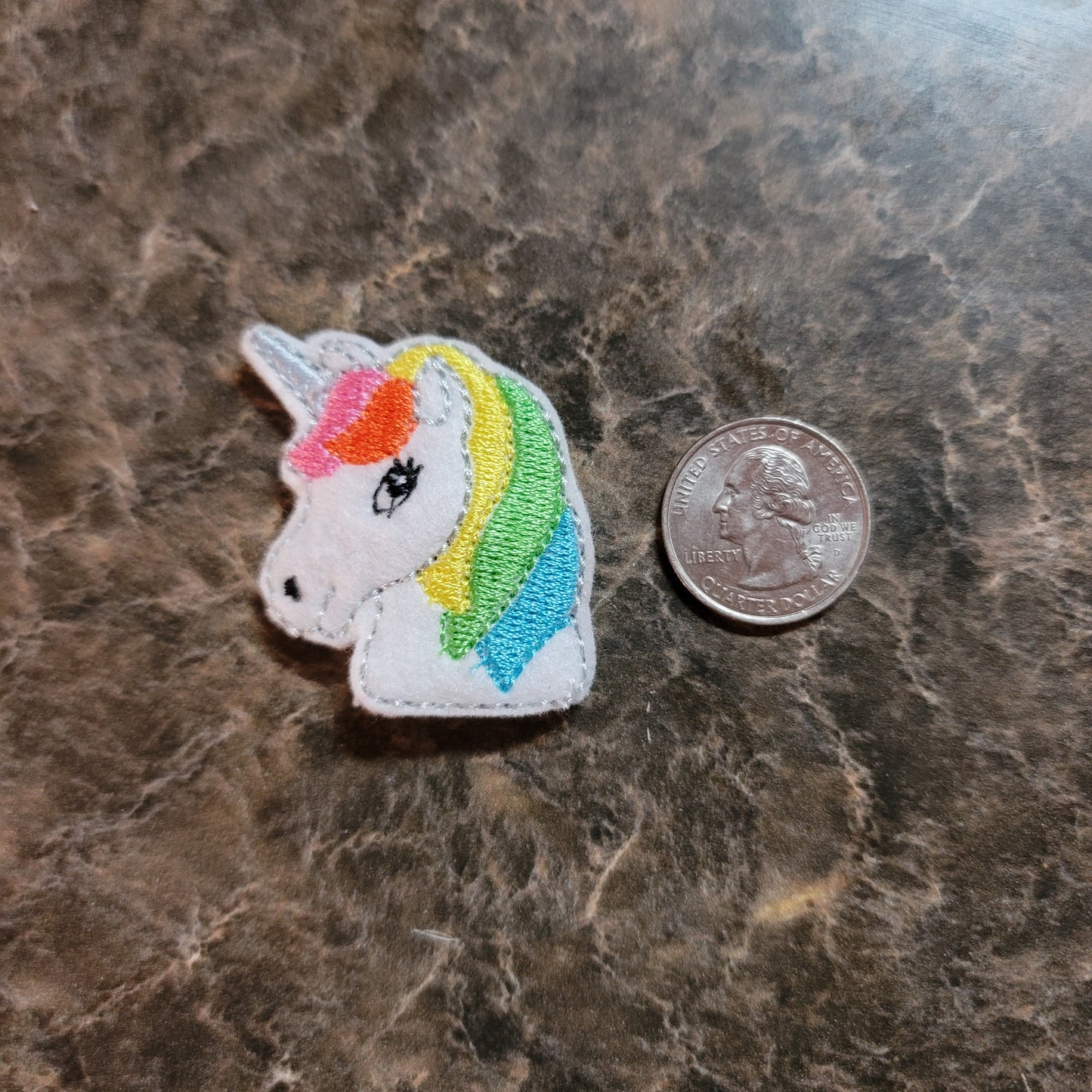 Unicorn Feltie Snap Clip