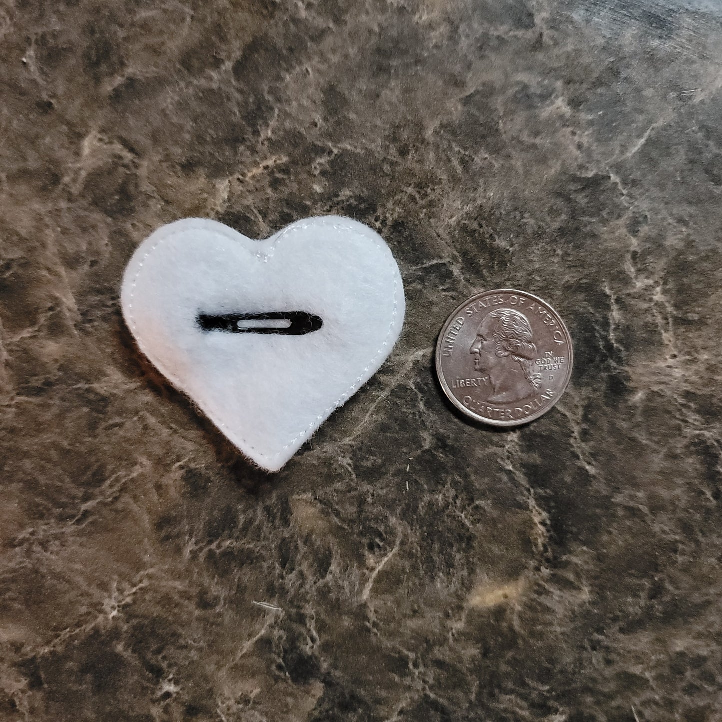 Fishing Hooks Heart Feltie Snap Clip