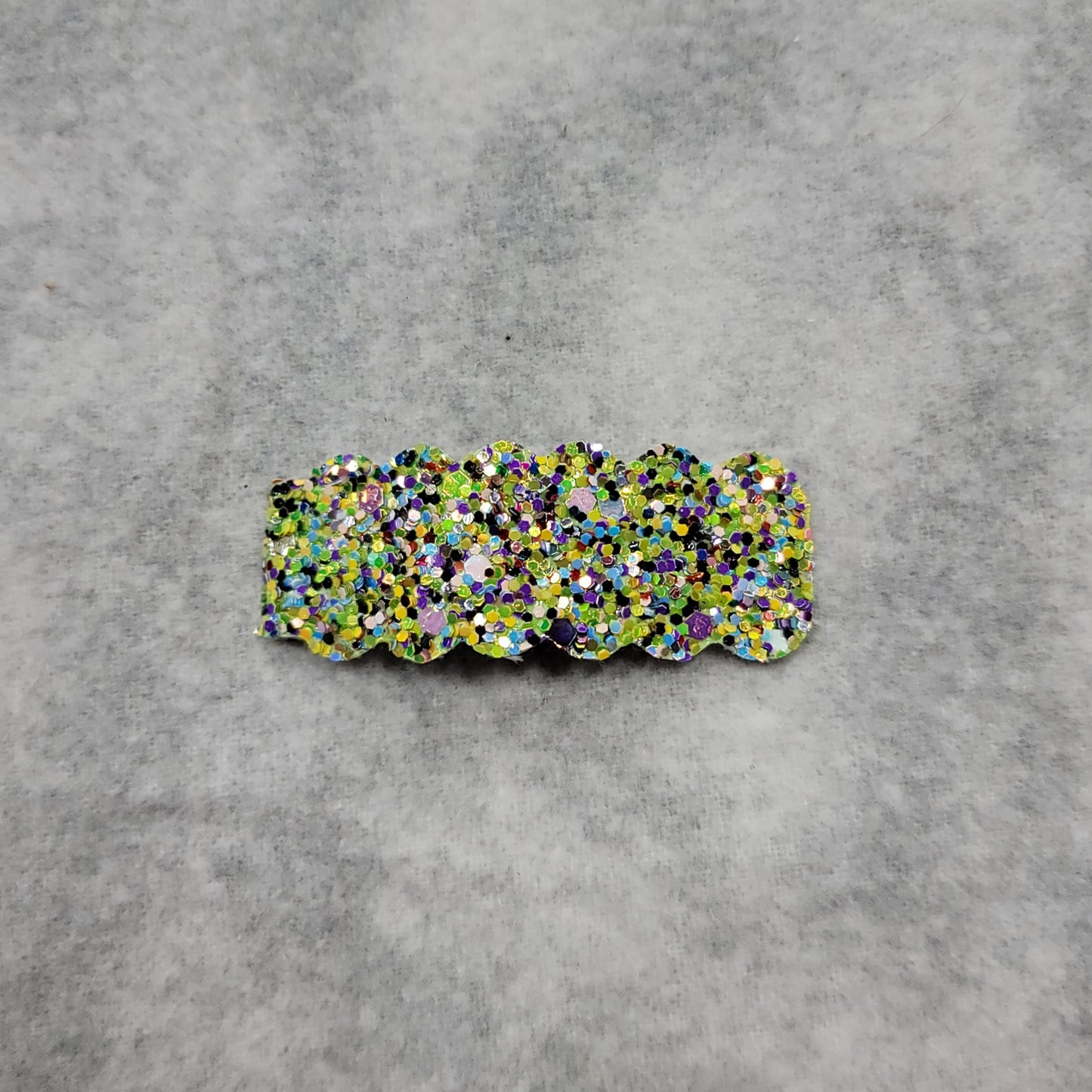 Multicolor Glitter Snap Clip