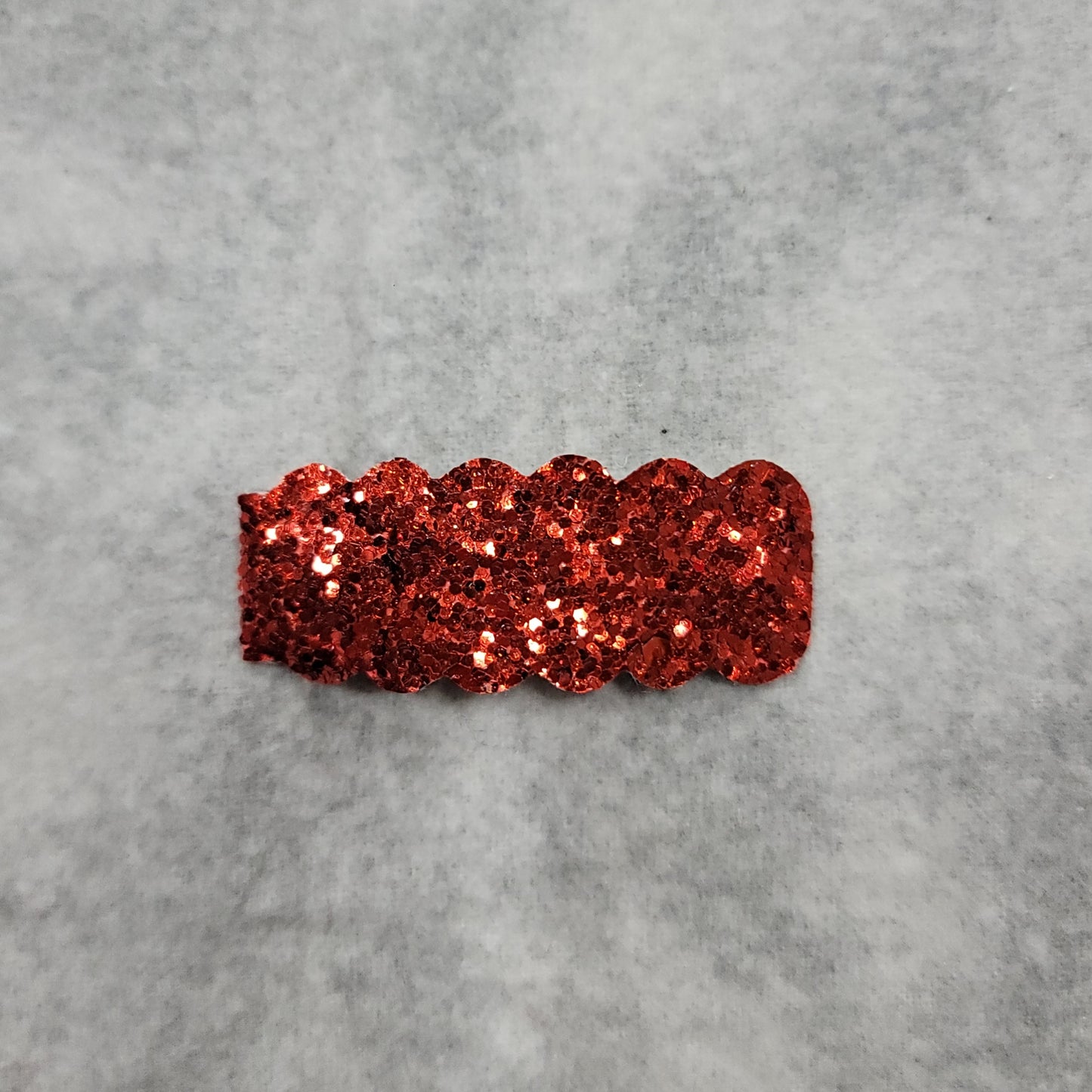 Red Glitter Snap Clip