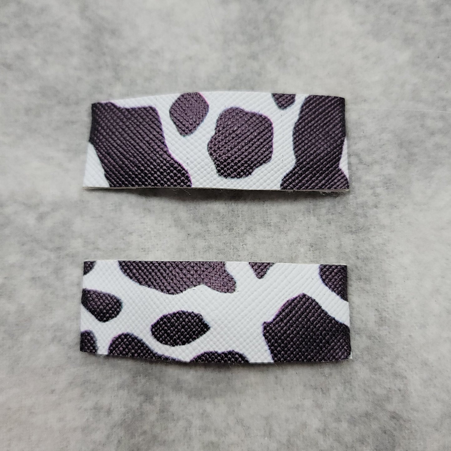 Cow Print Snap Clip