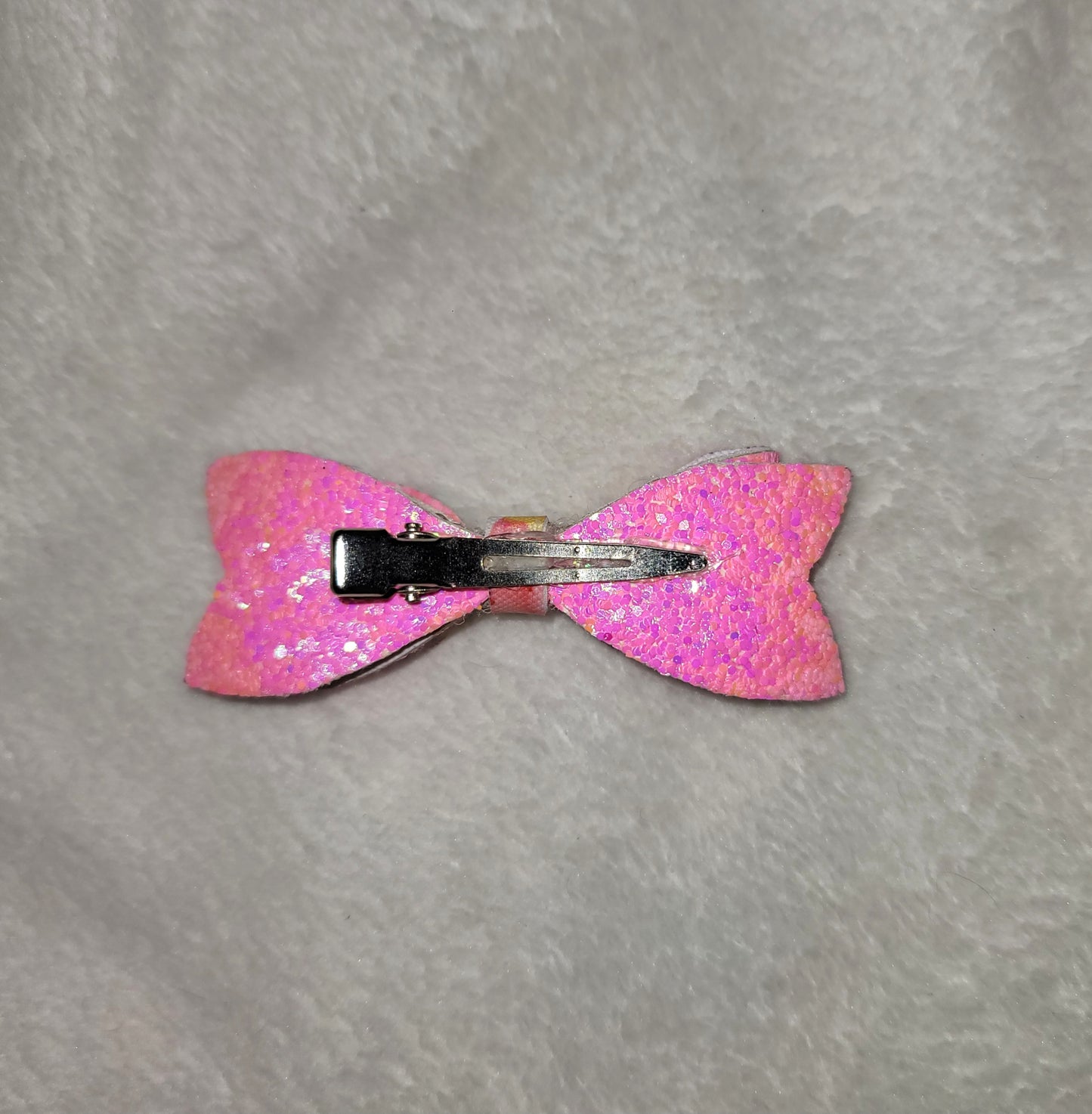 Ice Cream & Pink Glitter Small Bow