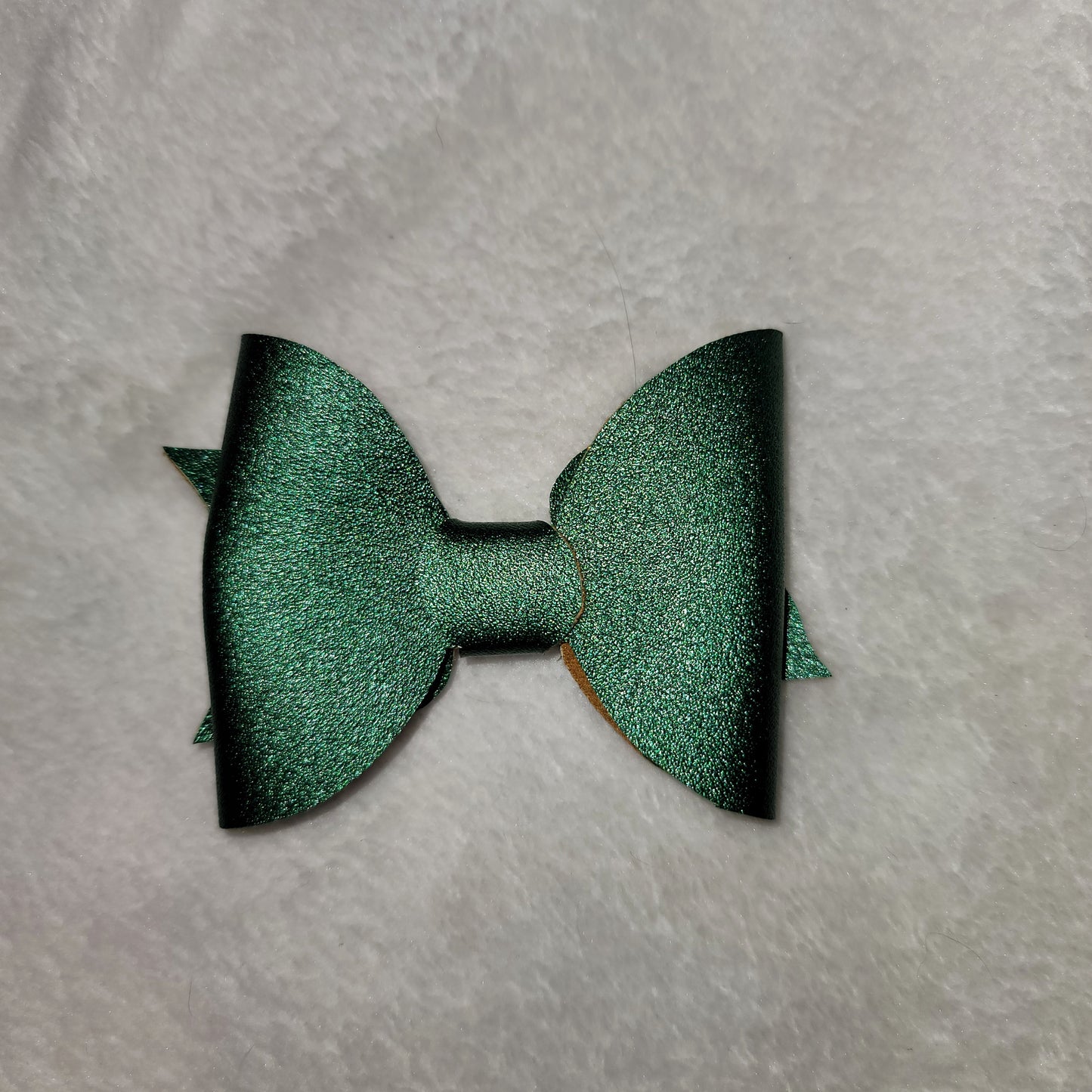 Dark Green Shiny Bow