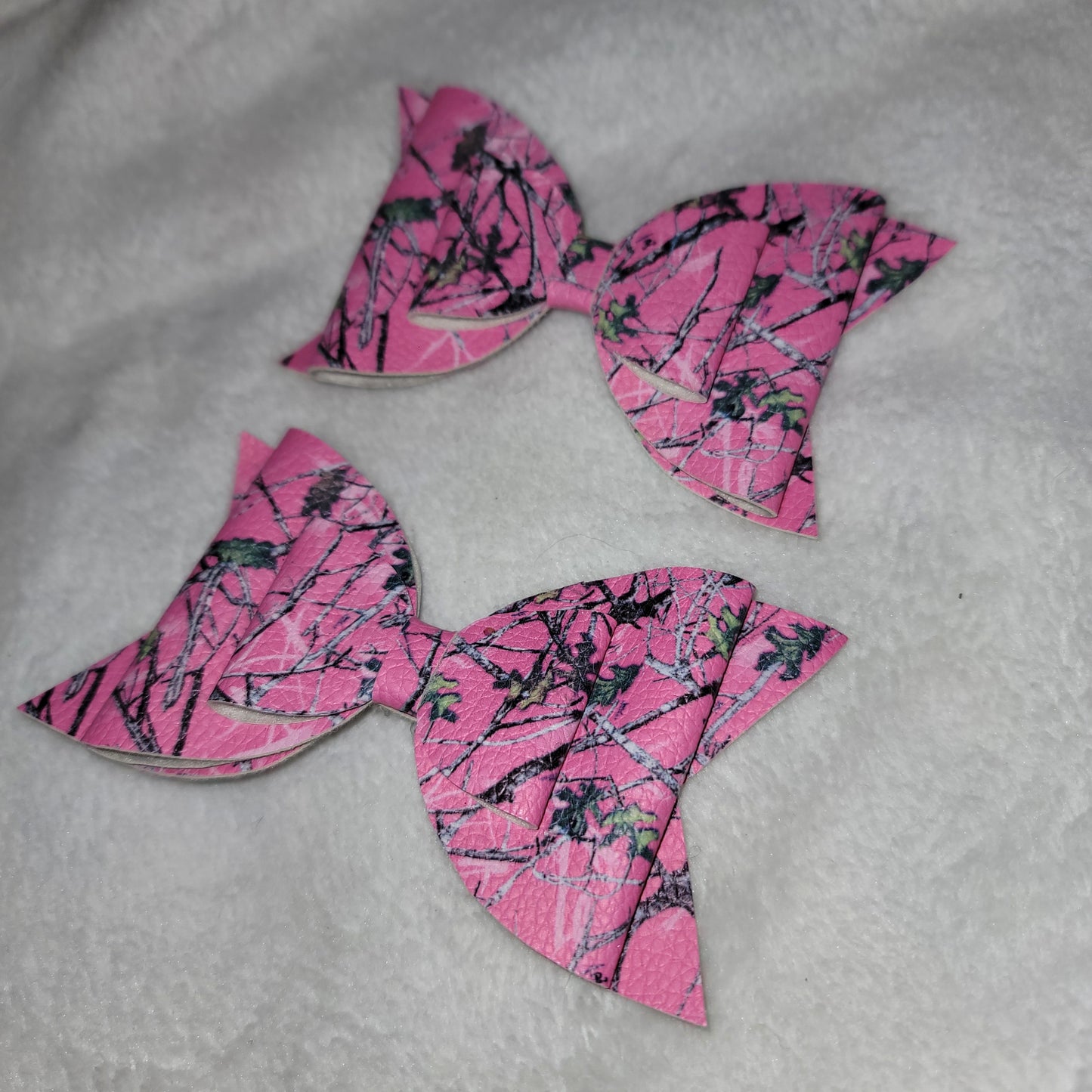 Pink Tree Camo Bow