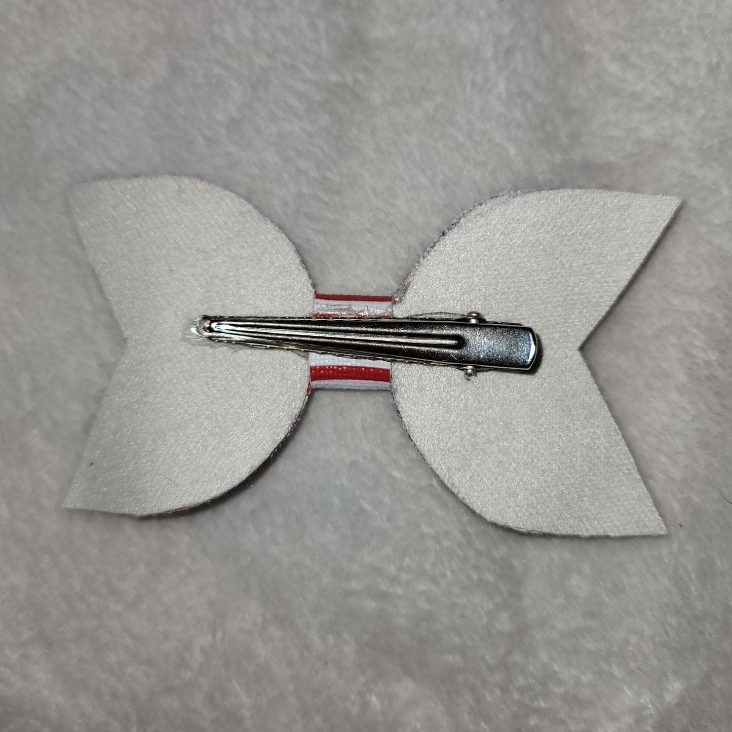 Red & White Stripe Bow