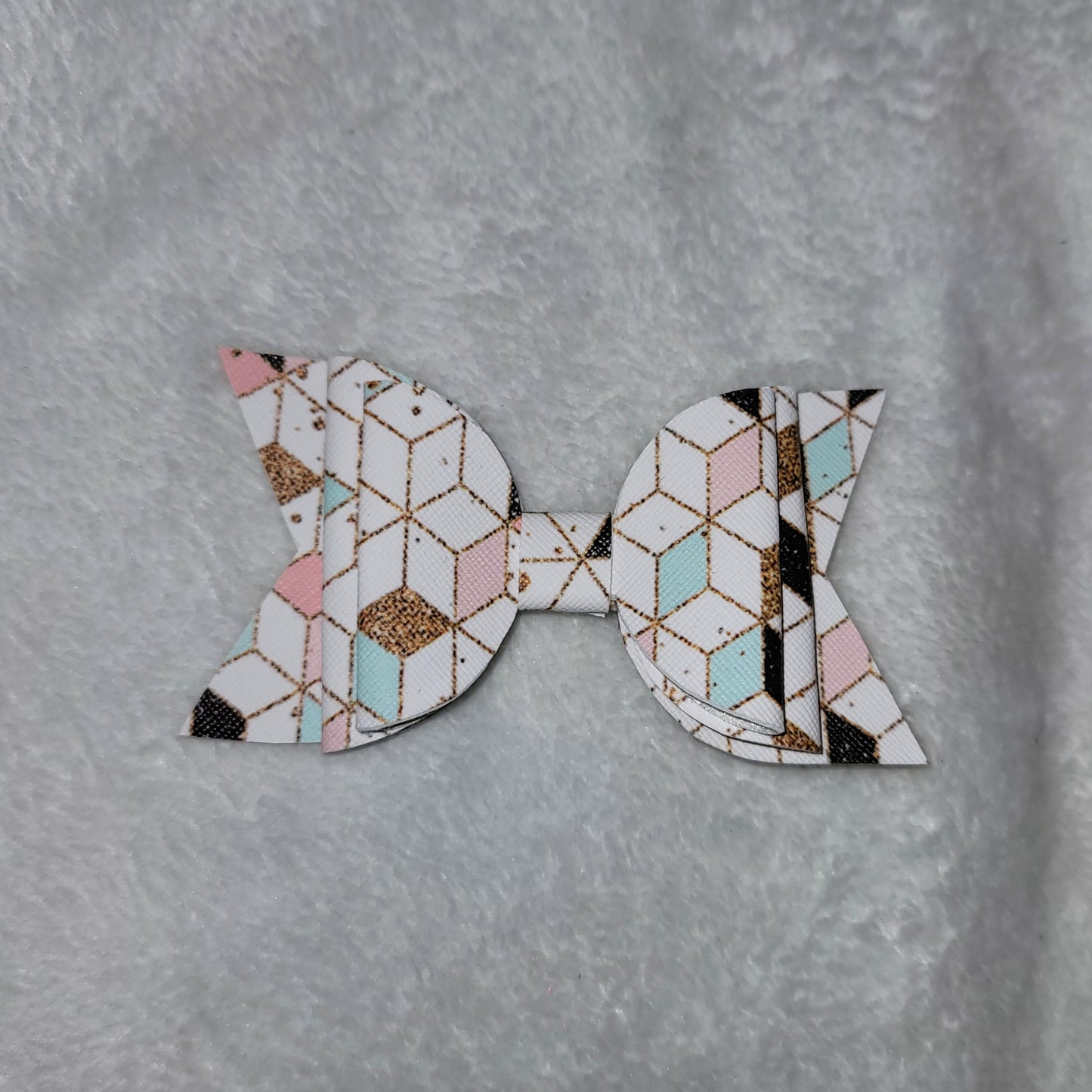 Pastel Geometric Bow