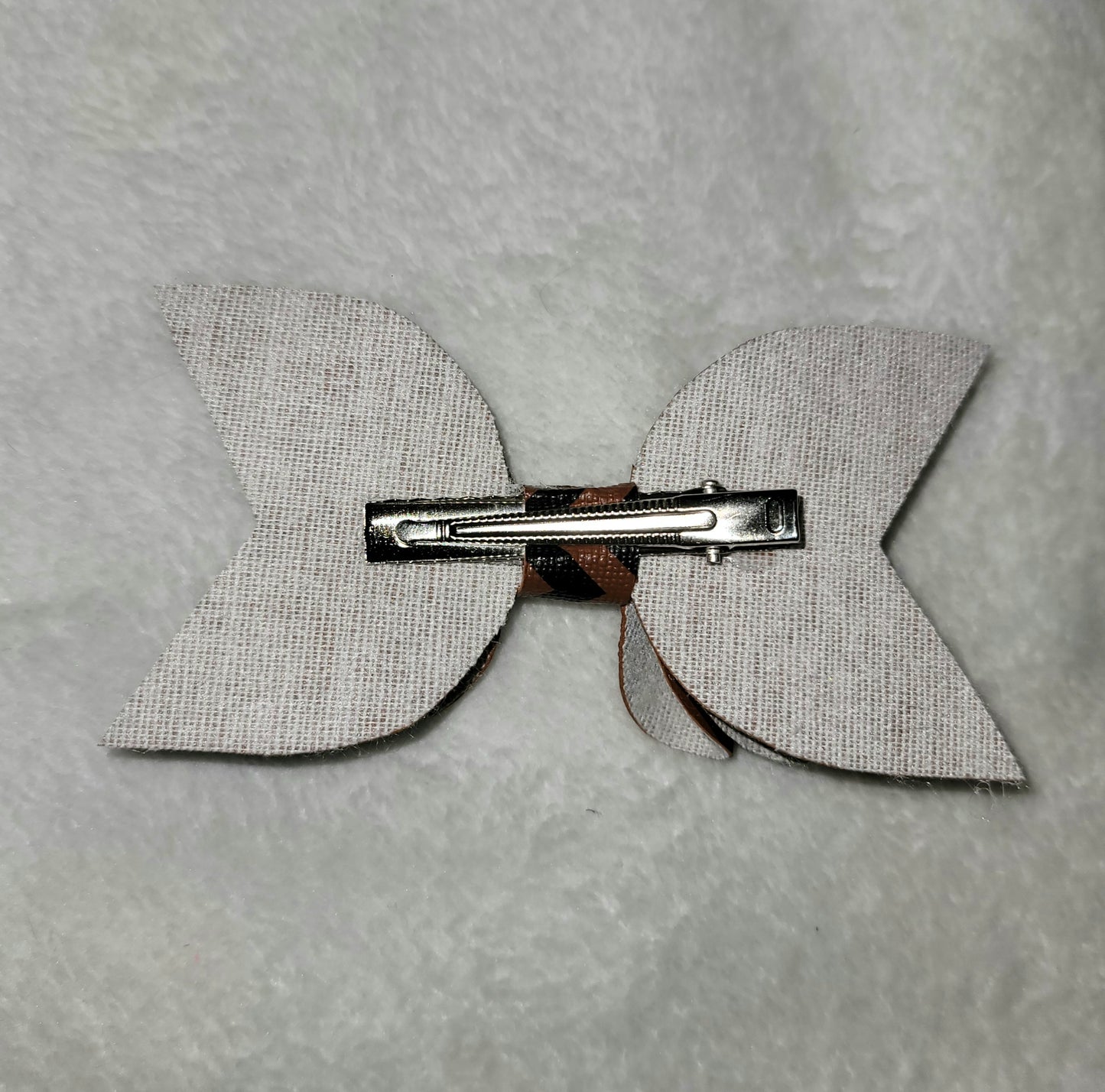 Black & Brown Chevron Bow