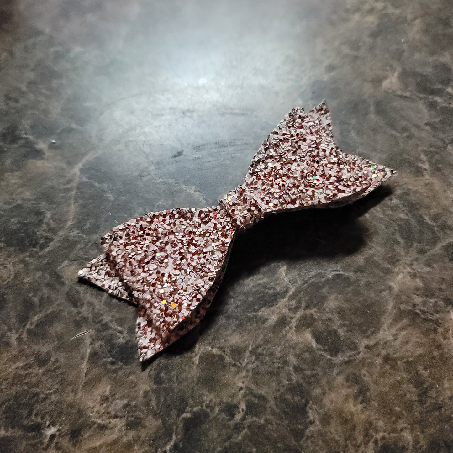 Red & Green Glitter Bow