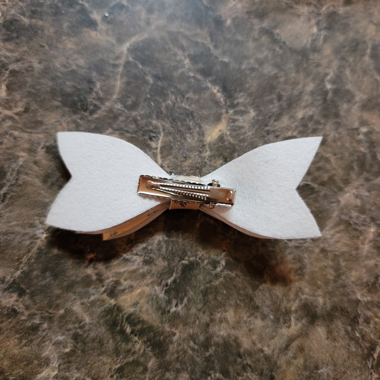 Light Yellow Floral Bow