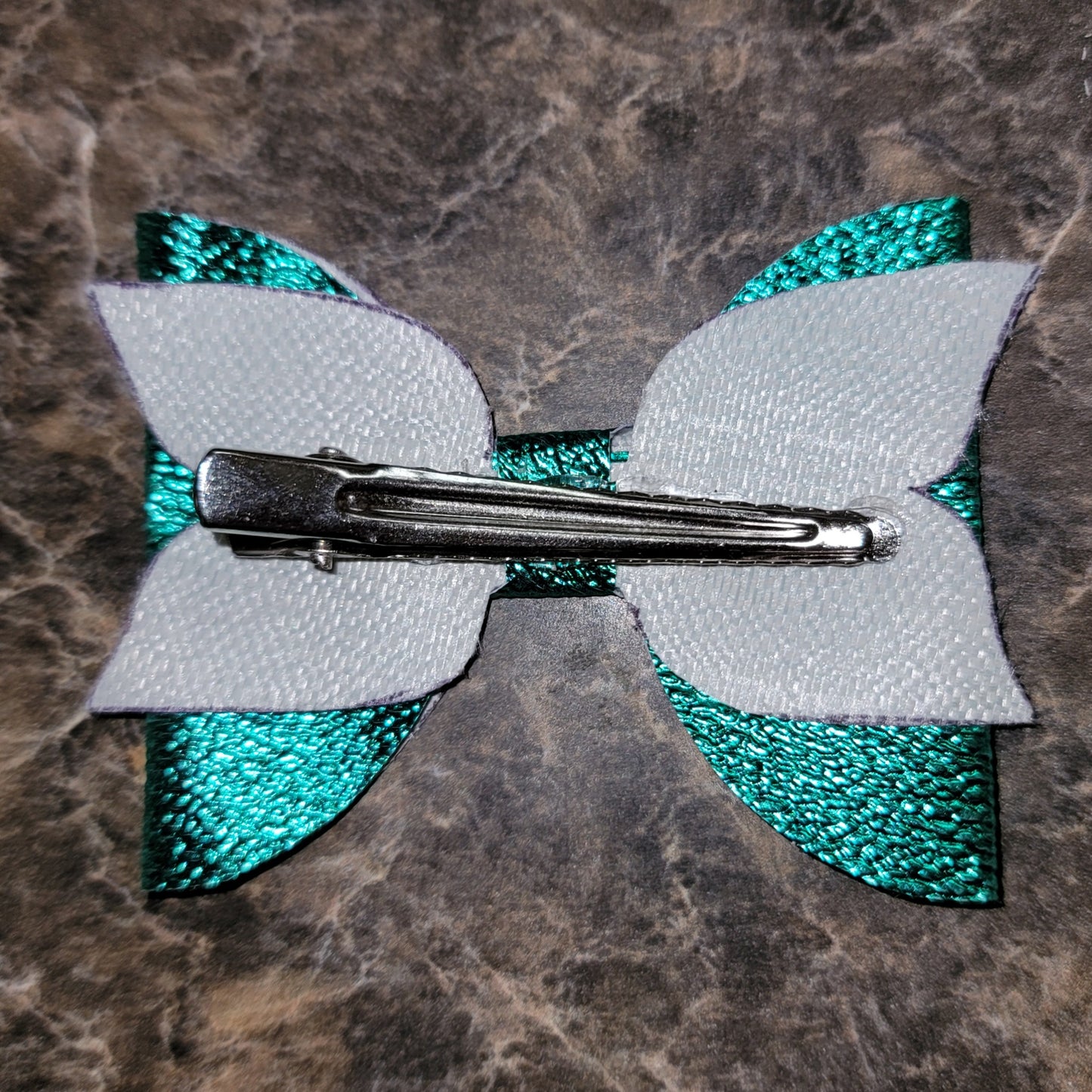 Medium Green Metallic Bow