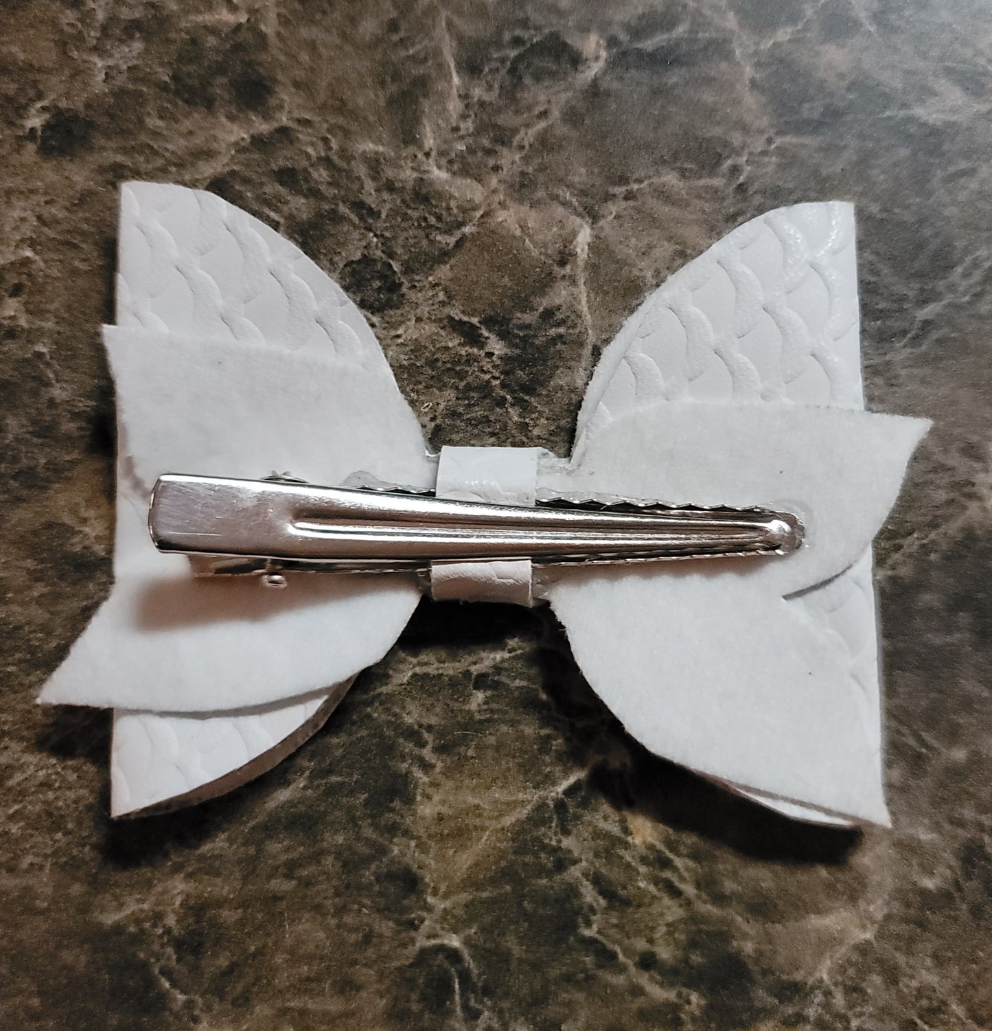 White Texture Bow