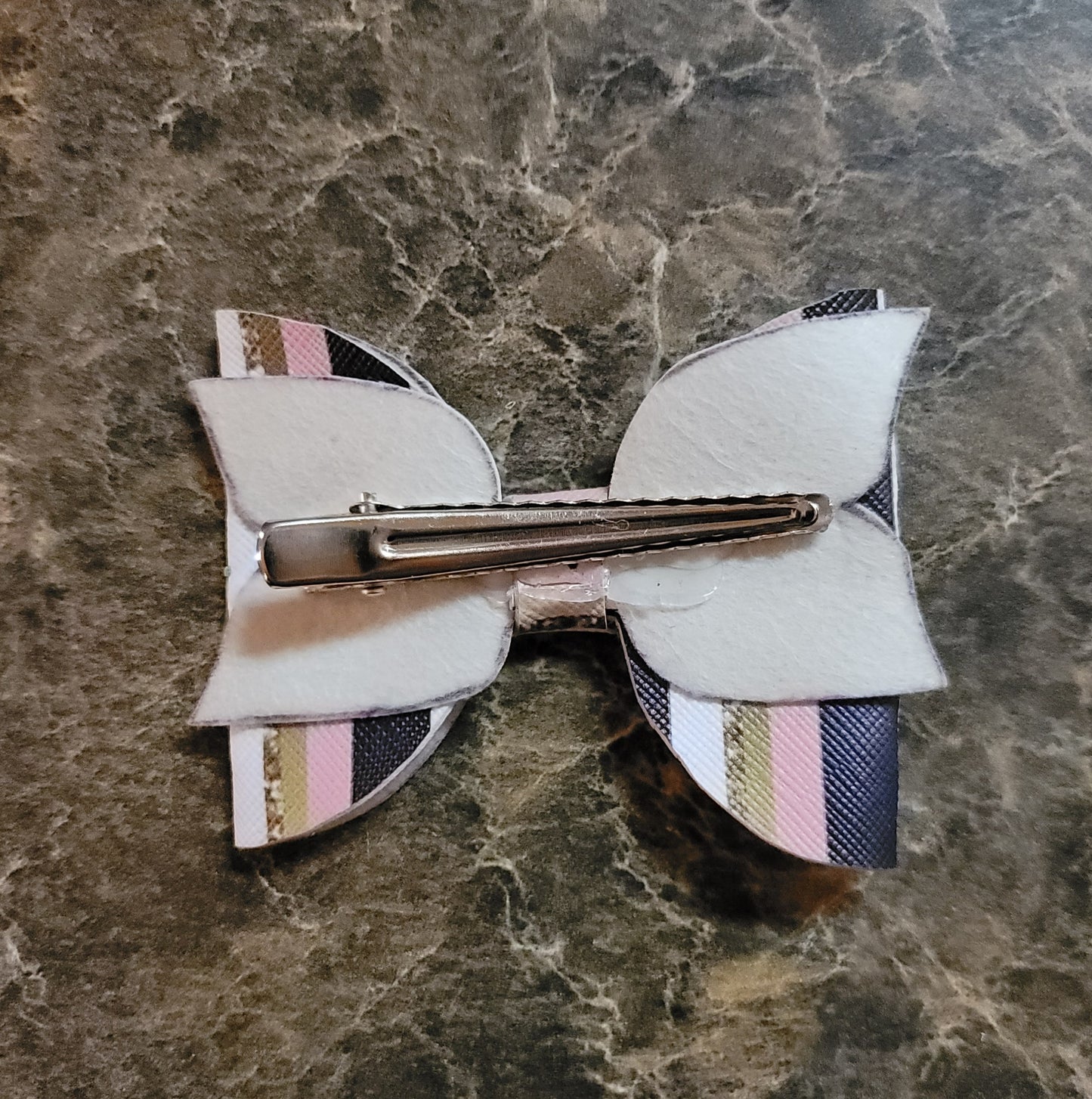 Multicolor Stripe Bow
