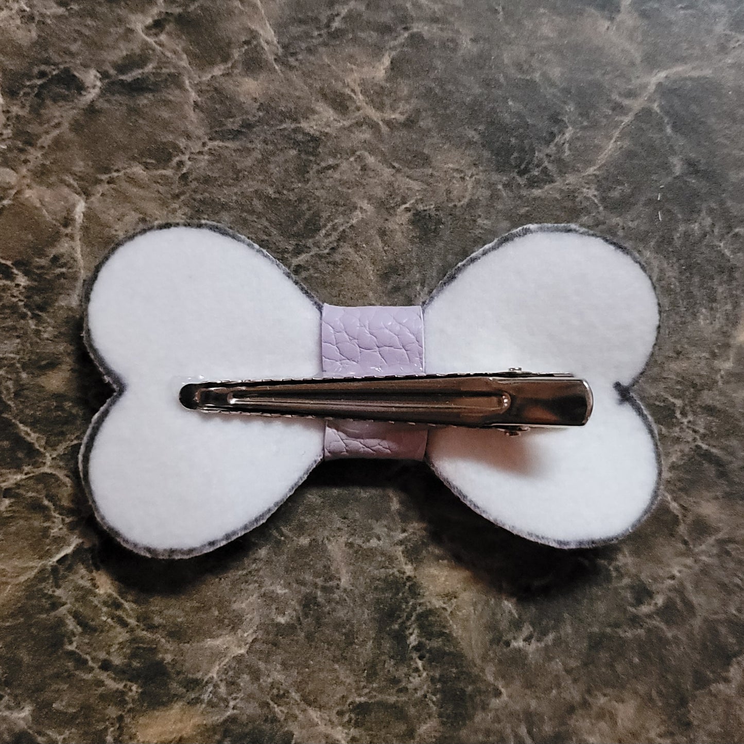 Pastel Purple Heart Bow