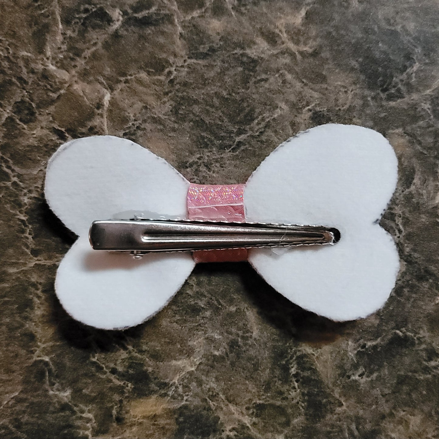 Light Pink Color Shift Heart Bow
