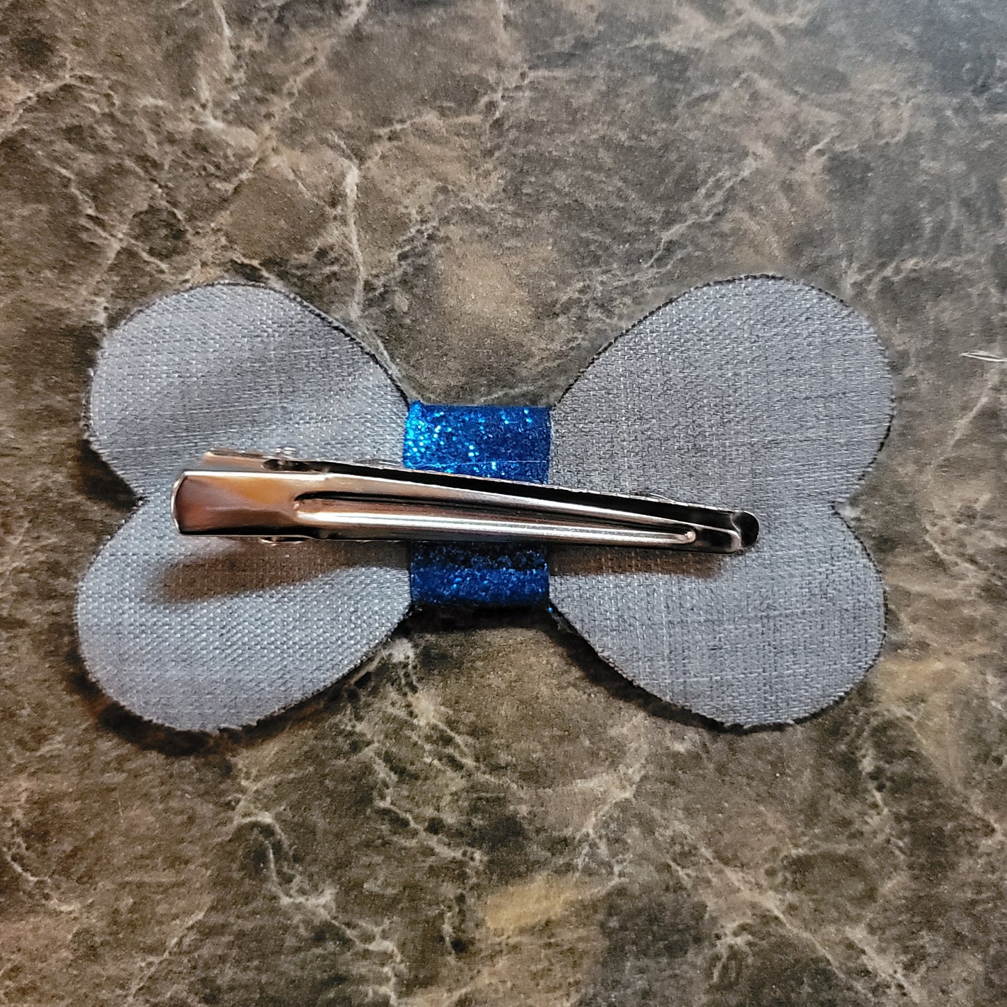 Blue Glitter Heart Boelw