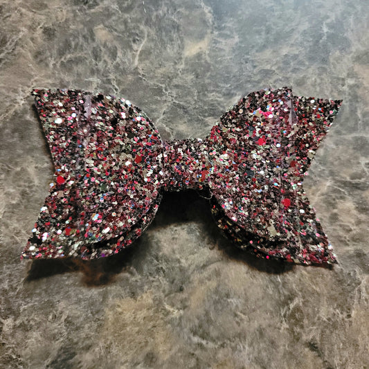 Watermelon Glitter Bow