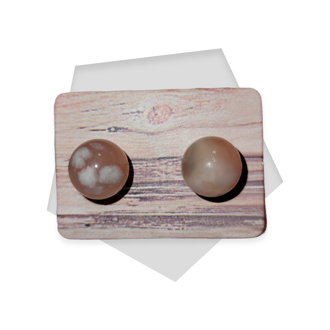 Flower Agate Earrings
