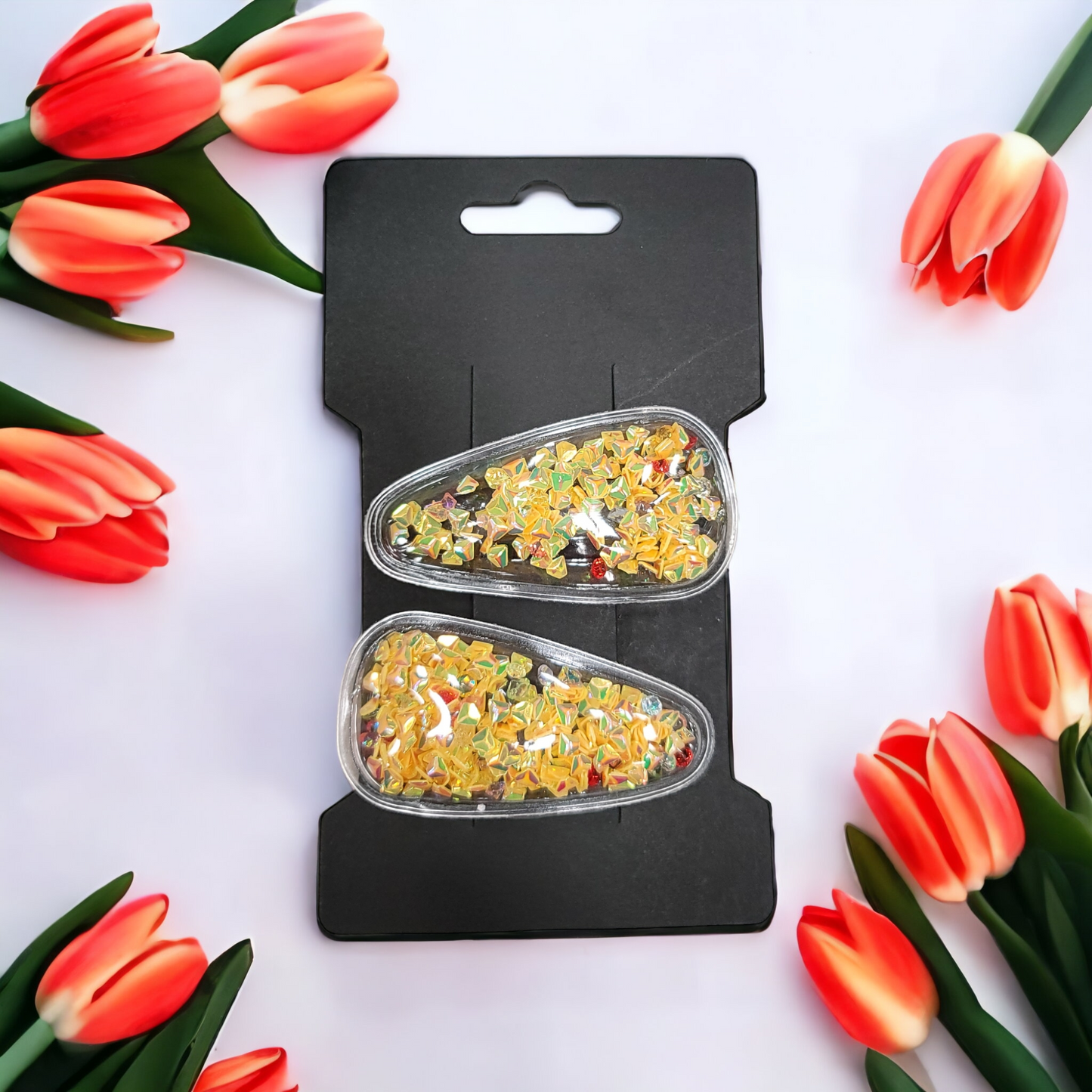 Yellow Diamond & Multicolor Gem Set