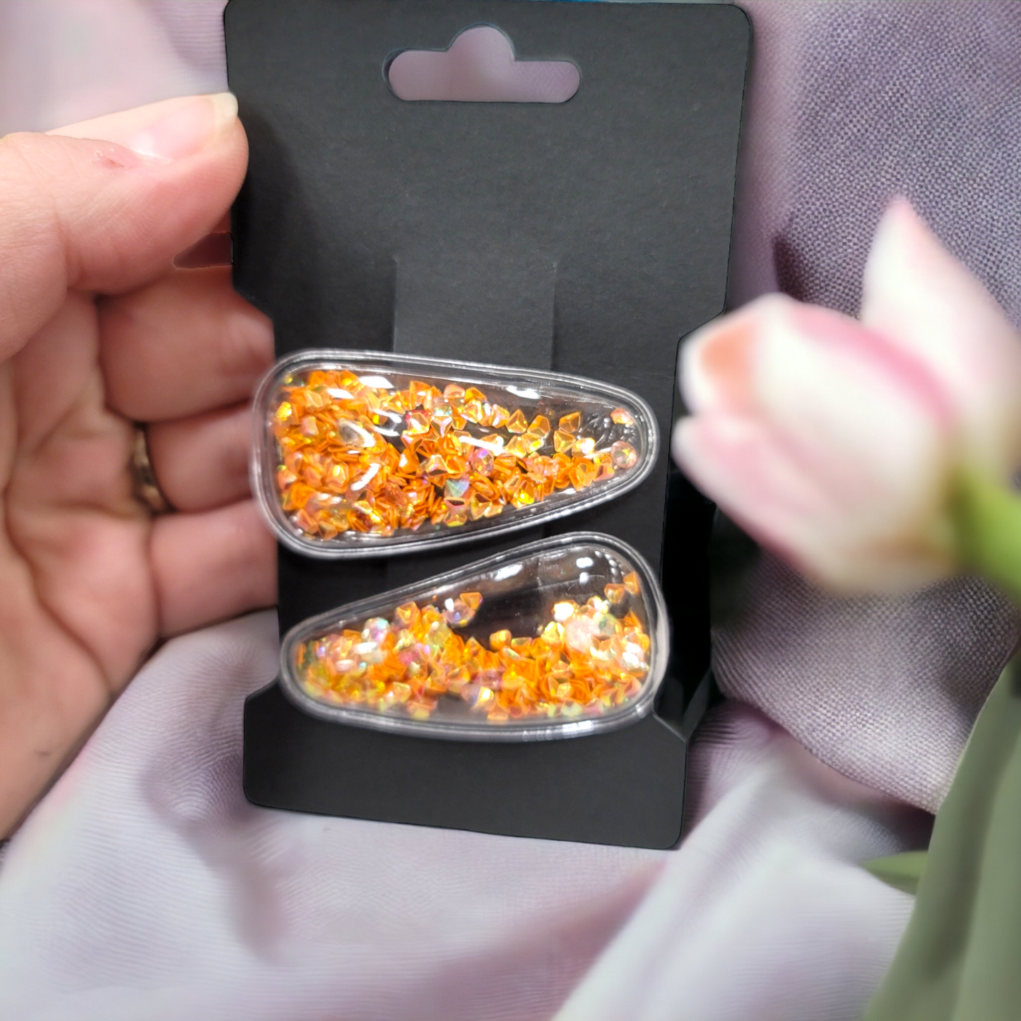 Light Orange Triangles Set